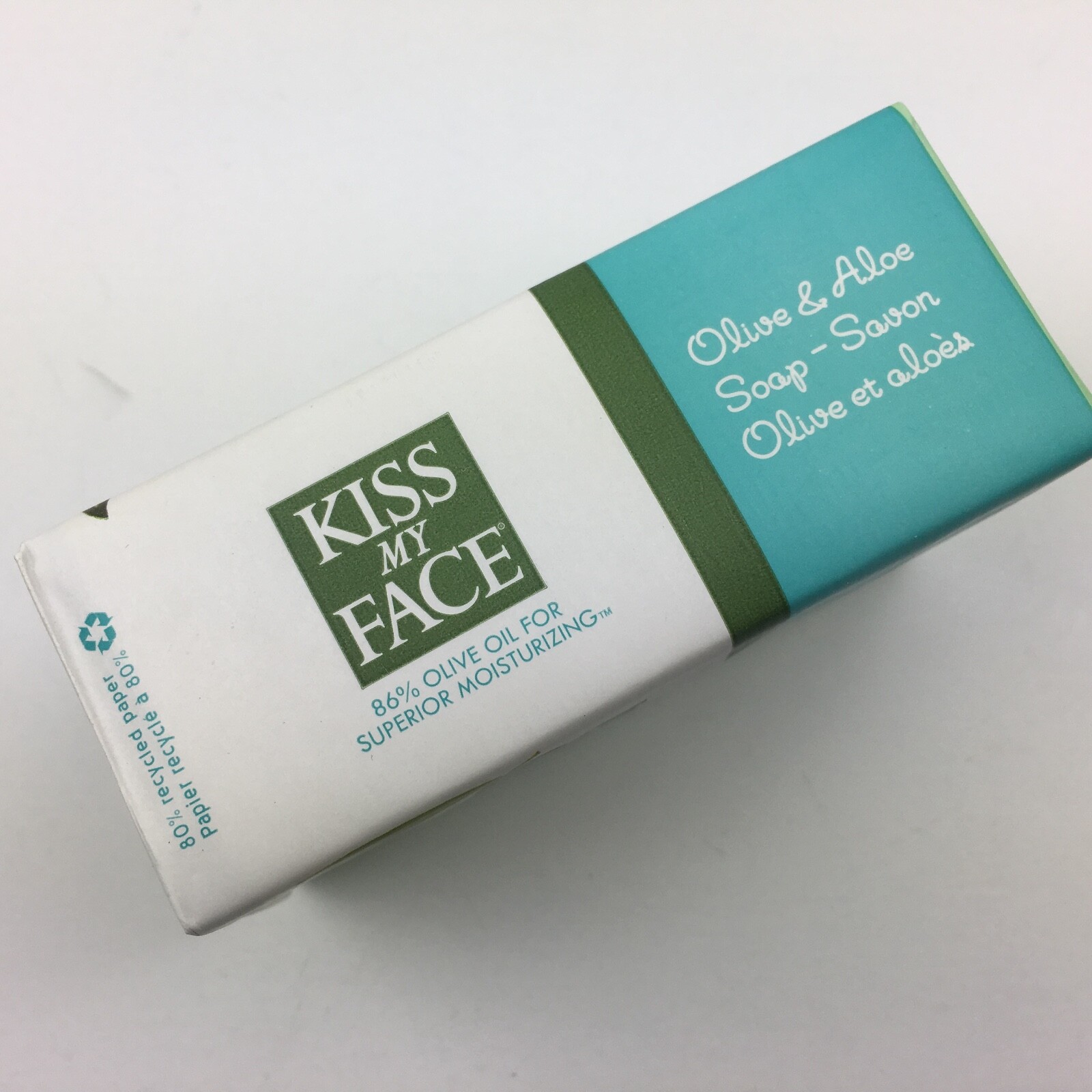Kiss My Face Olive & Aloe Bar Soap 8 oz Cruelty Free Non-GMO