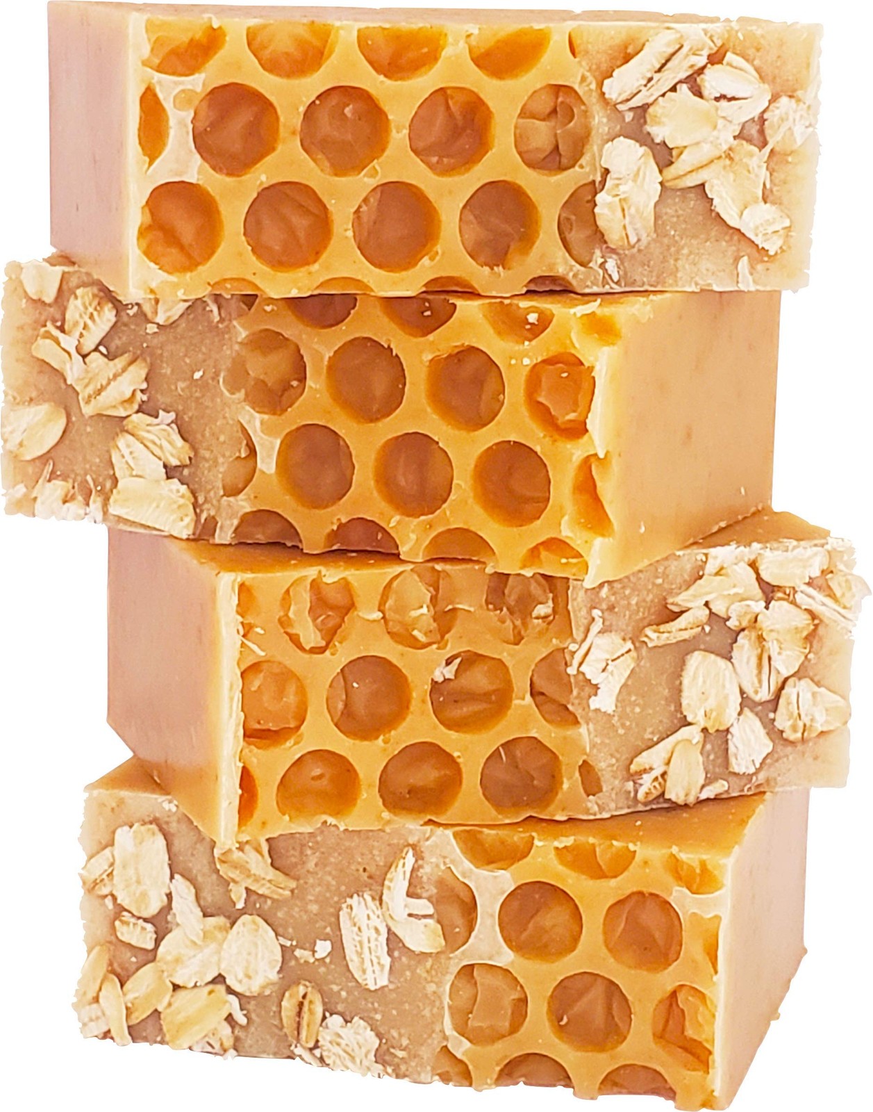 Goat Milk Soap Bars with Oatmeal & Raw Organic Honey For All Skin Types. Natu…