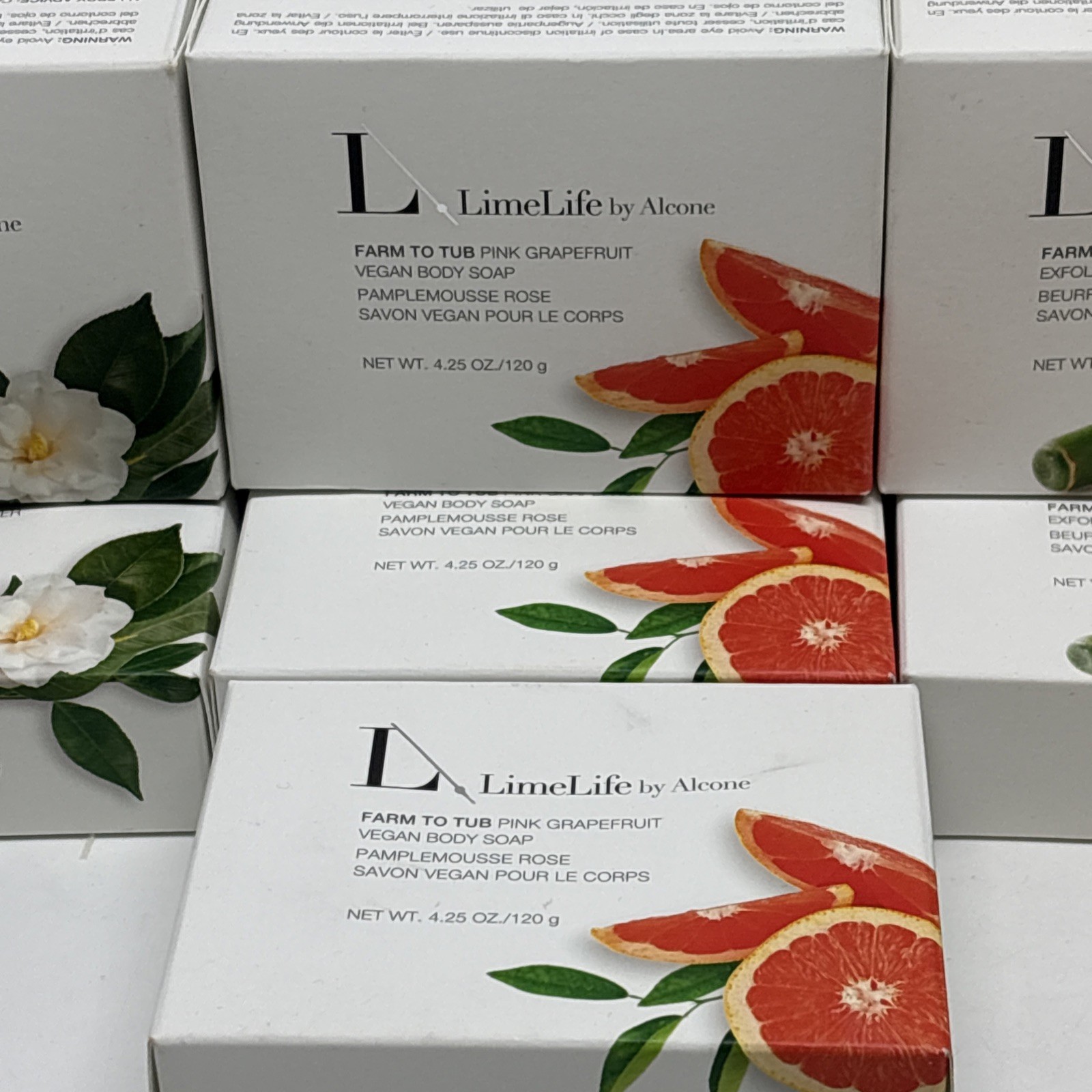 Lot 7 Limelife by Alcone Farm to Tub Vegan Body Soap 7 x 4.25oz Bars 3 Scents