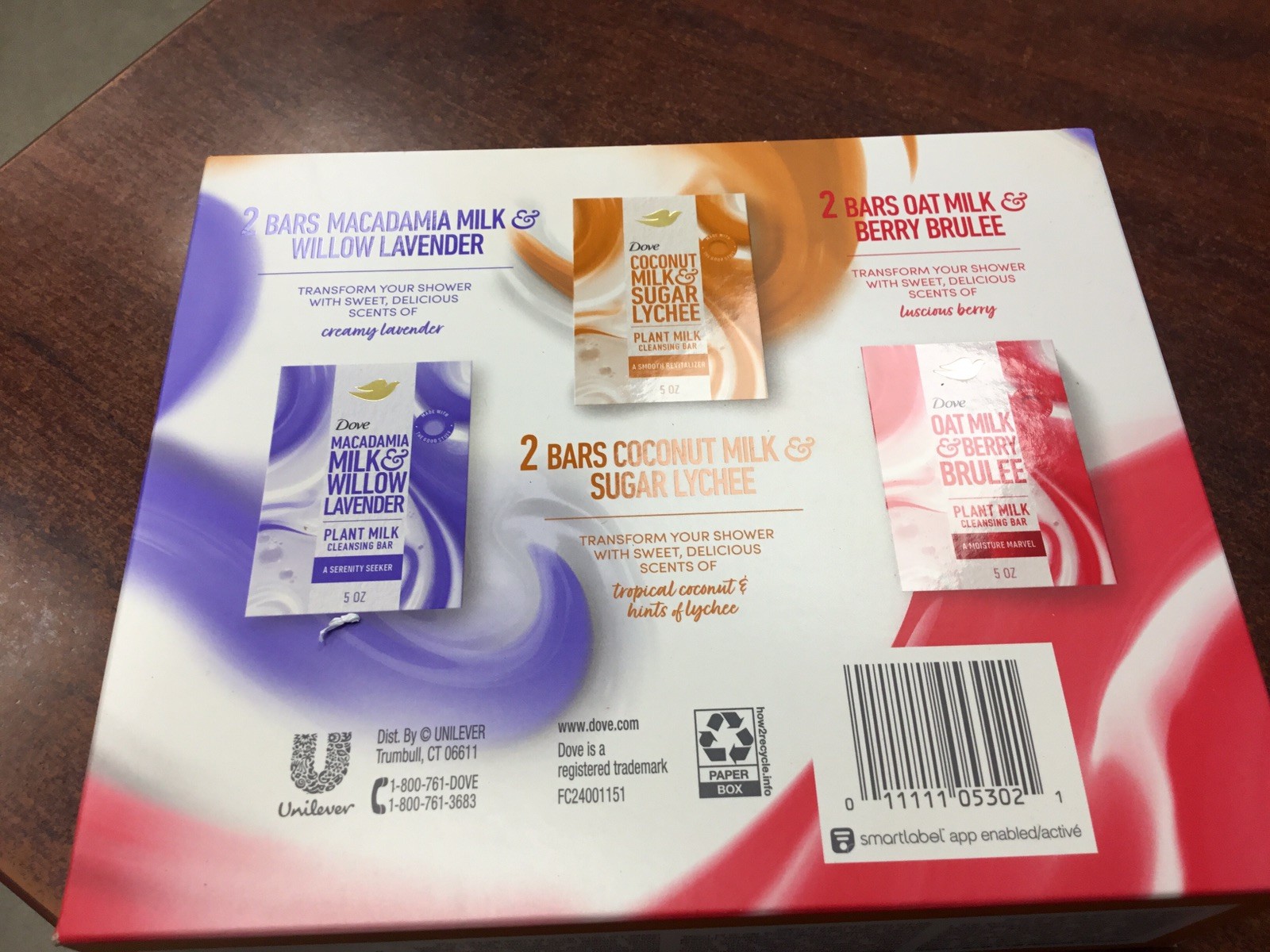 FREE SHIP Dove Plant Milk Cleansing Bar Soap for Moisturized Skin Variety 6-Pack