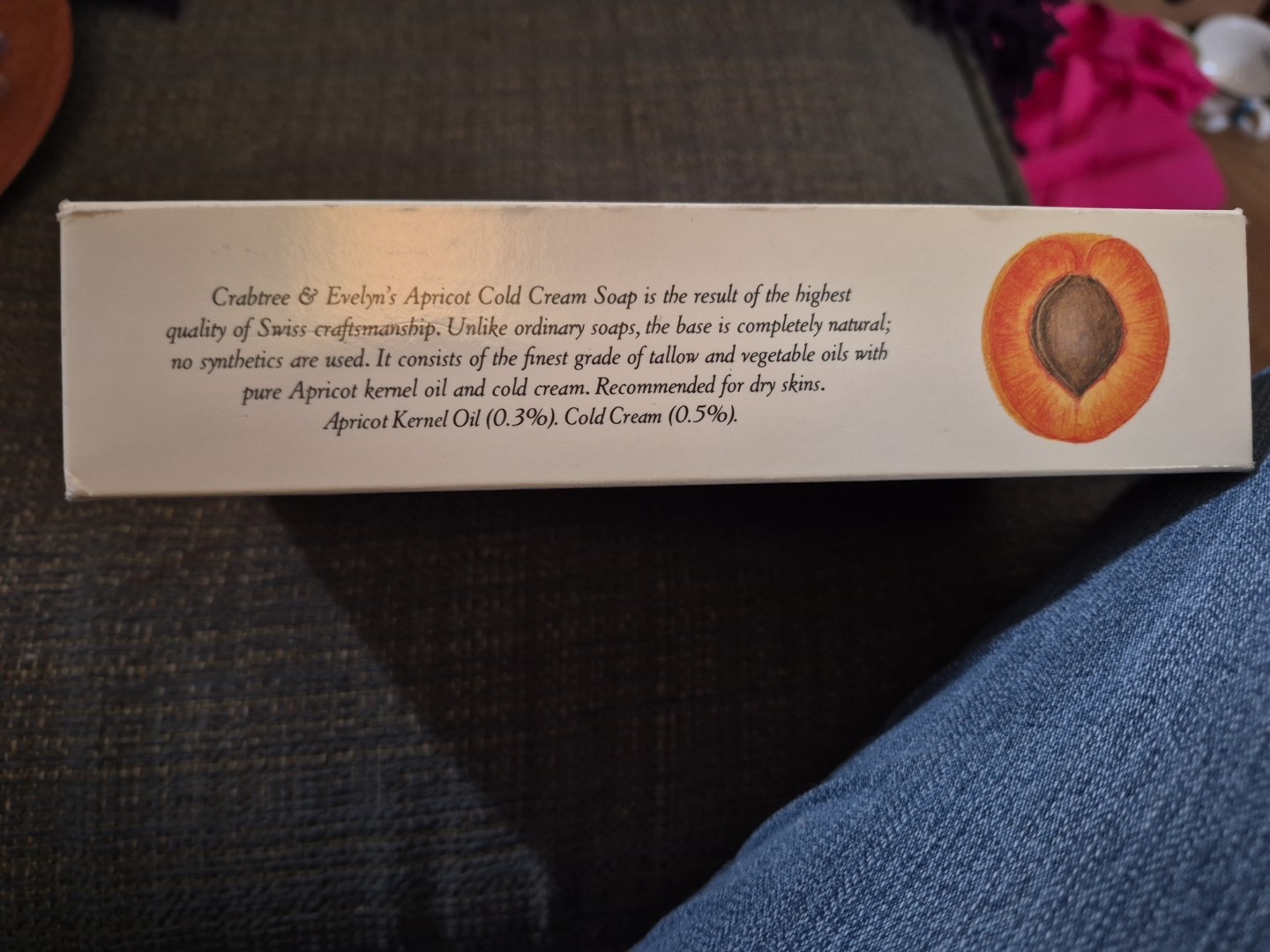 Title: Vintage Crabtree & Evelyn Apricot Kernel Oil Soap Set 3 x 100g 3.5oz…