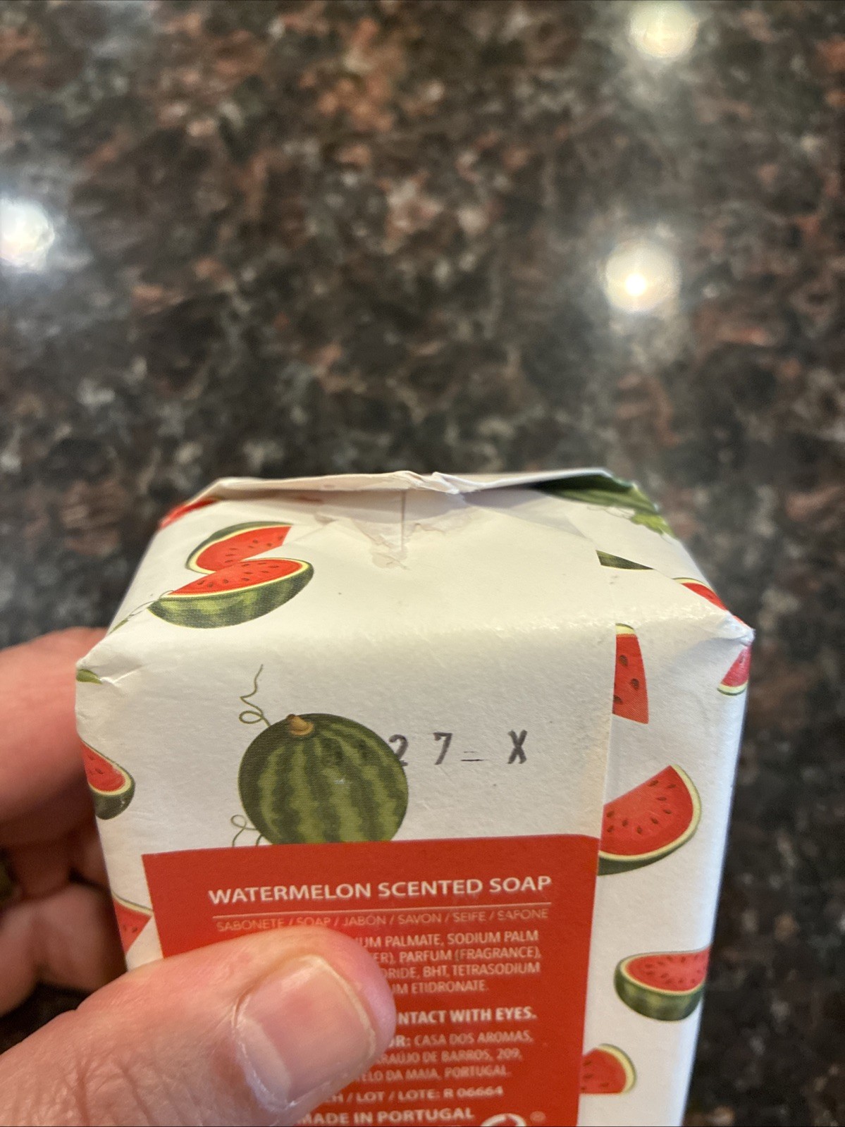 CASA DOS AROMAS WATERMELON Triple Milled Scented Soap Bar 10.5 Oz Fresh