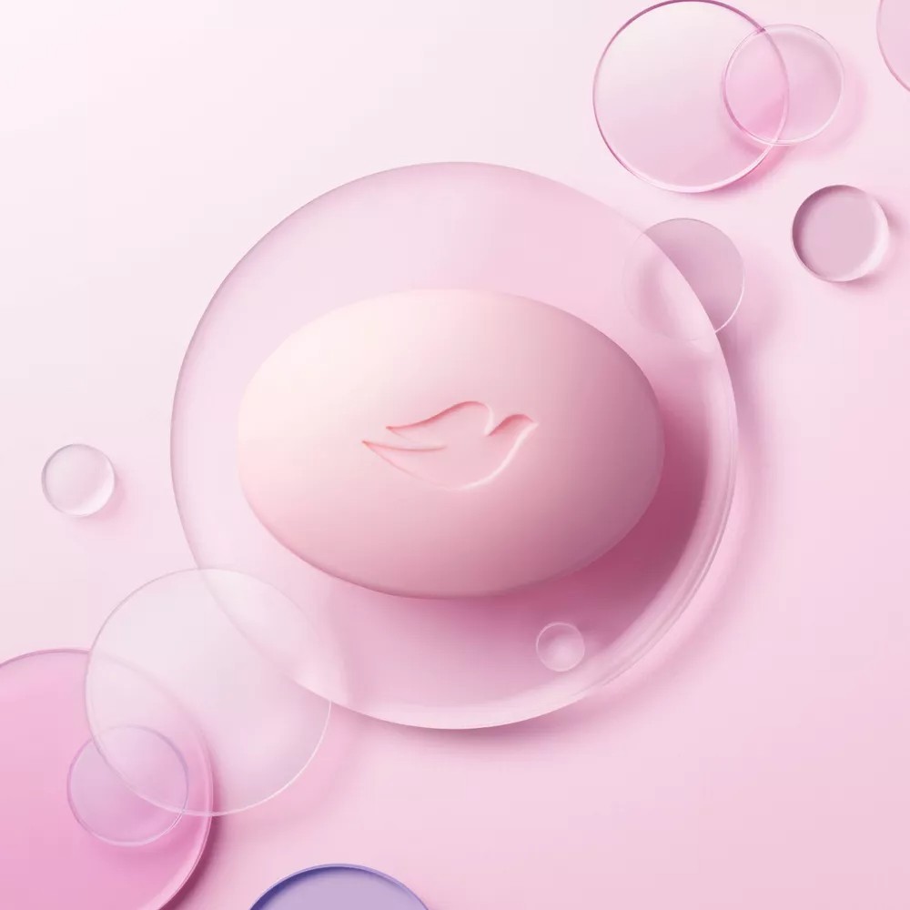 Dove Pink Rose x [9 Pack] x 135 g Beauty Bar Moisturizing Cream Soap