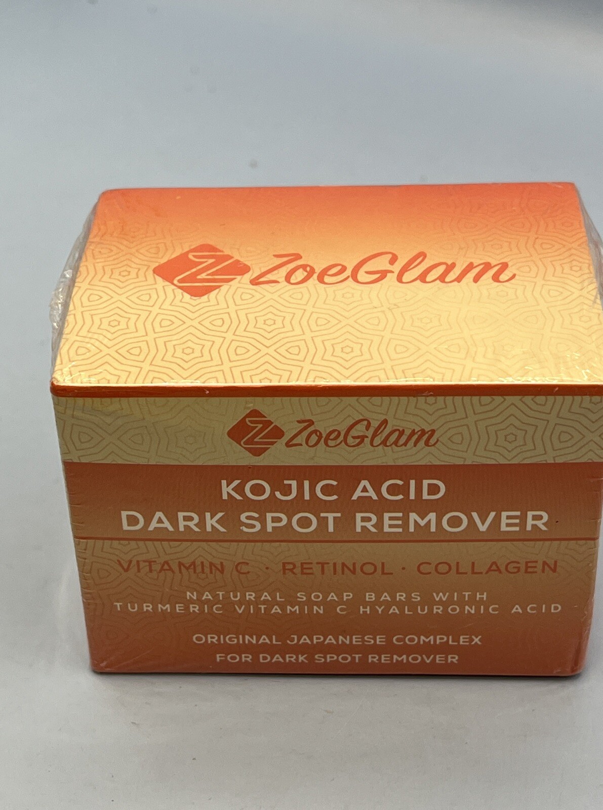 ZoeGLam Kojic Acid Dark Spot Remover Soap Bars with Vitamin C, Retinol, Collagen