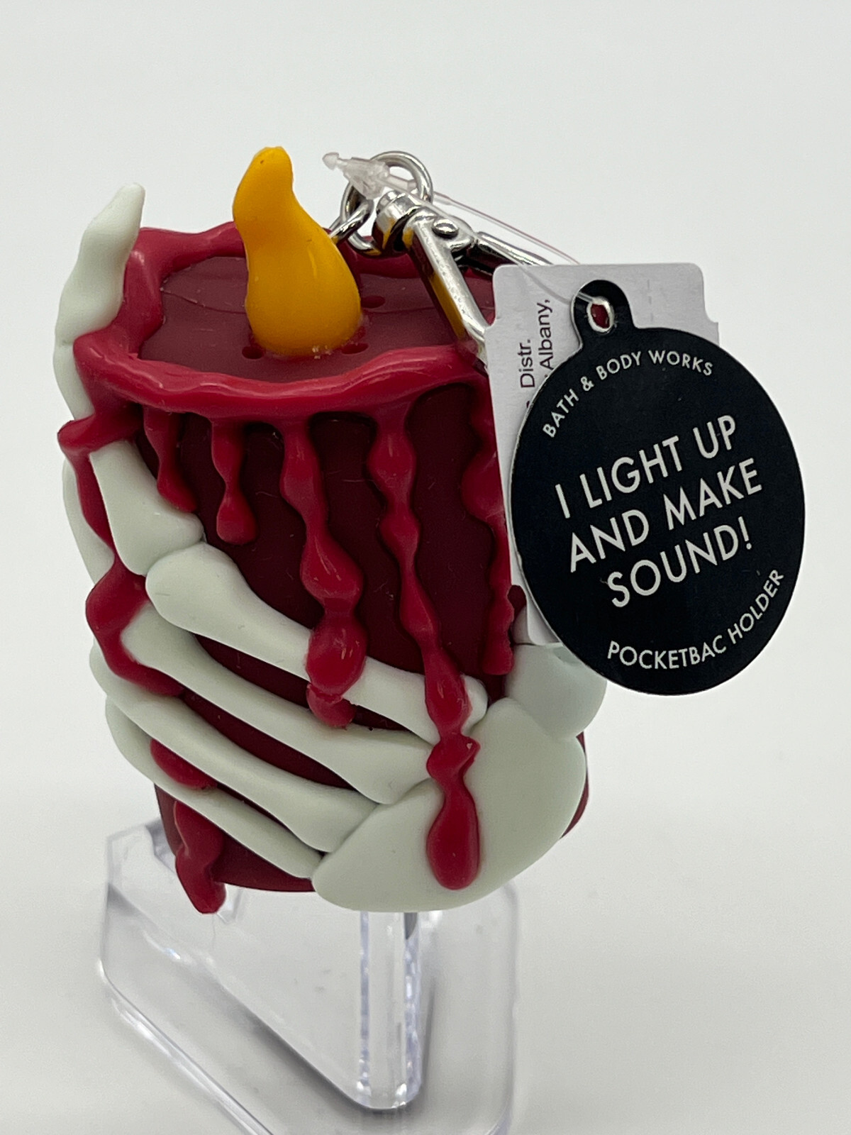 Bath & Body Works PocketBac Holder SKELETON HAND & LED CANDLE SOUNDS TOO