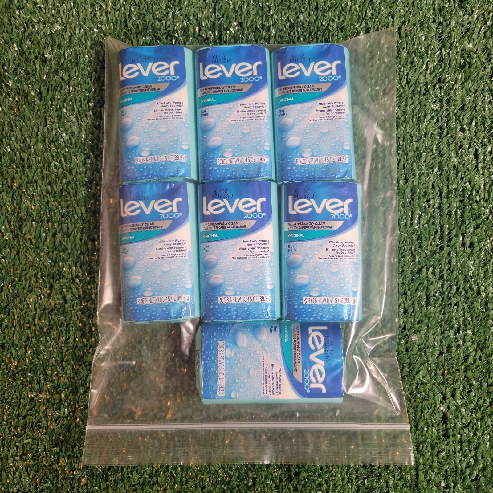 Lot of 7 LEVER 2000 Bar Soap 3.15 oz Plain Fresh & Cleaned Discontinued NEW