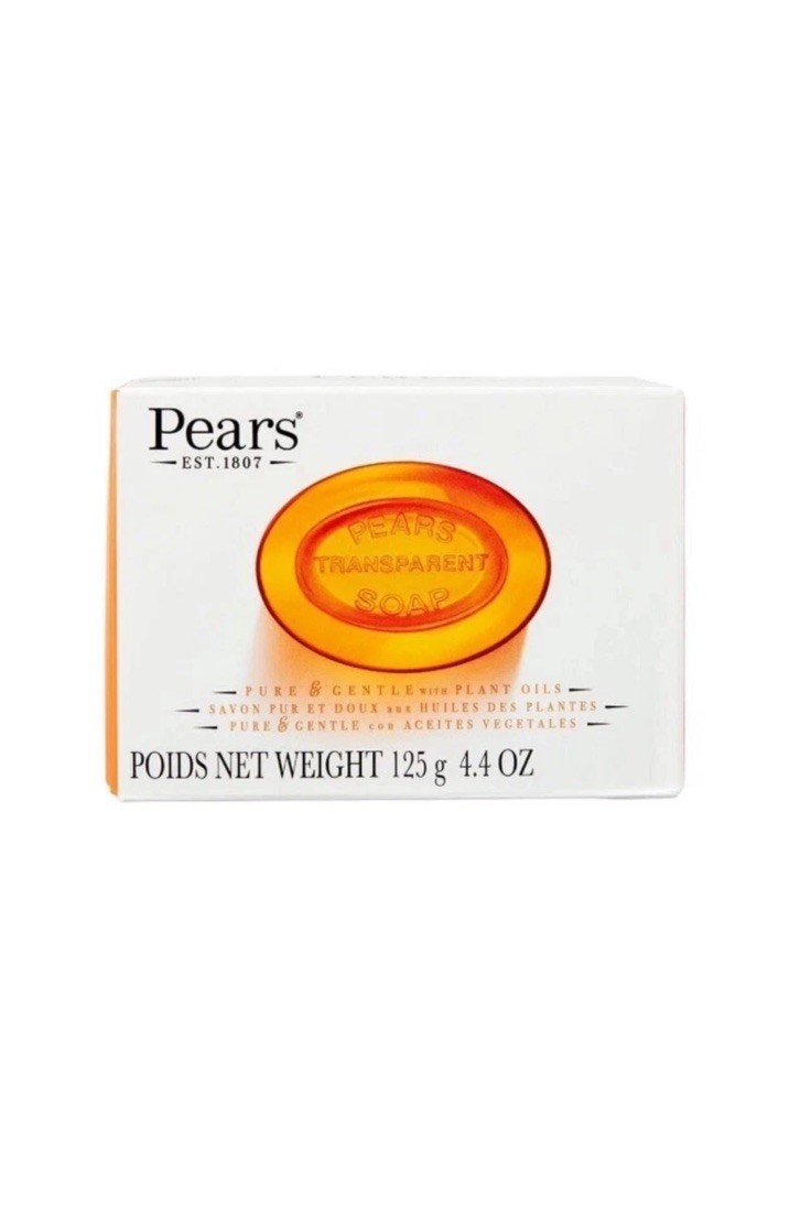 6 Pack Pears Pure & Gentle Transparent Soap 4.4 oz/125 g. Bar Soap ORANGE