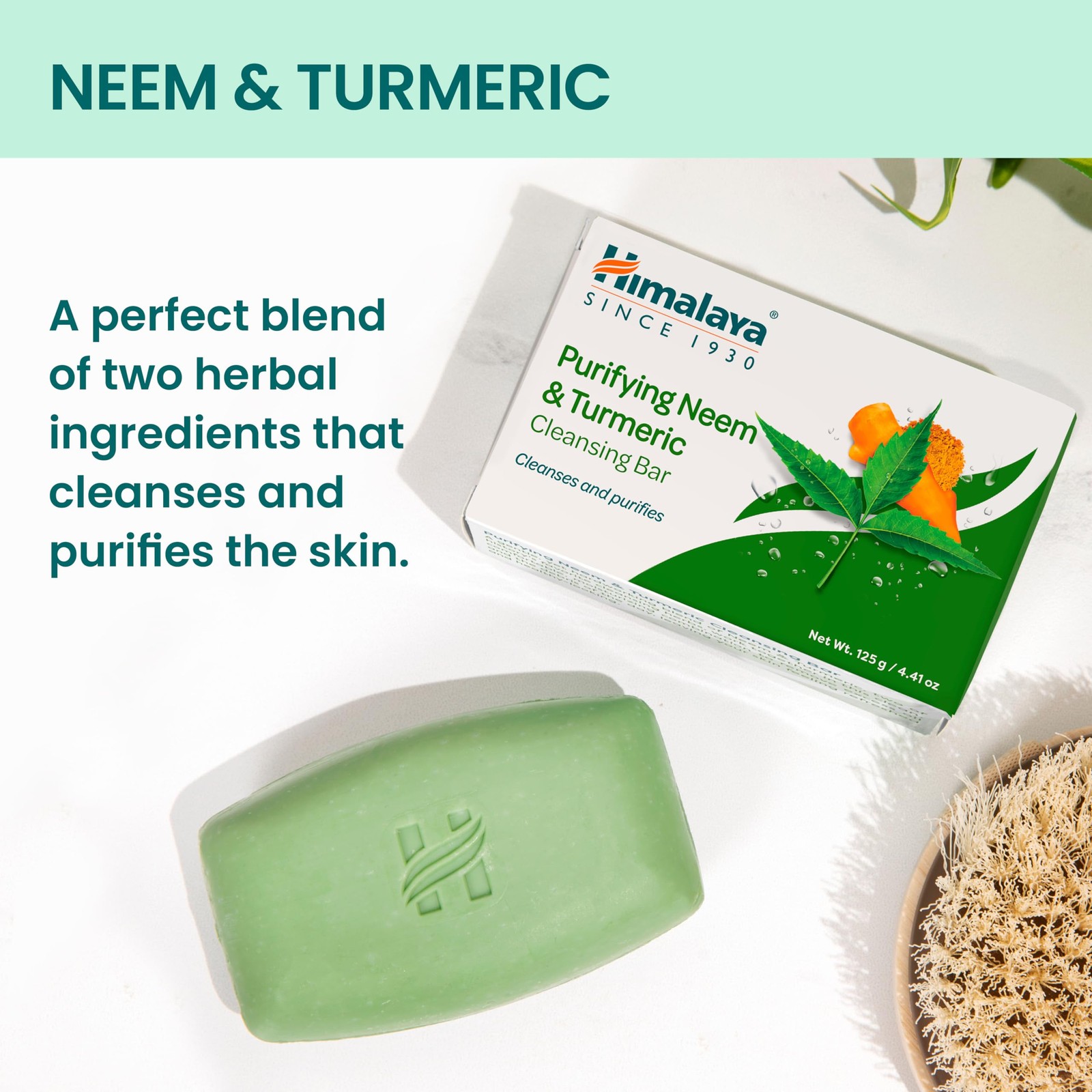 Himalaya Purifying Neem & Turmeric Cleansing 4.41 Ounce (Pack of 6), White