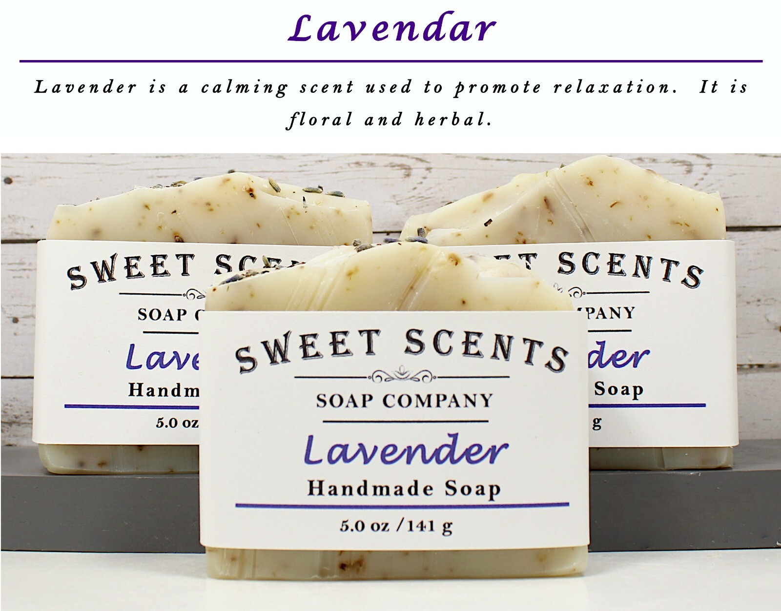 Lavender Soap – Handmade, Natural, Cold Process, Essential Oil Soap