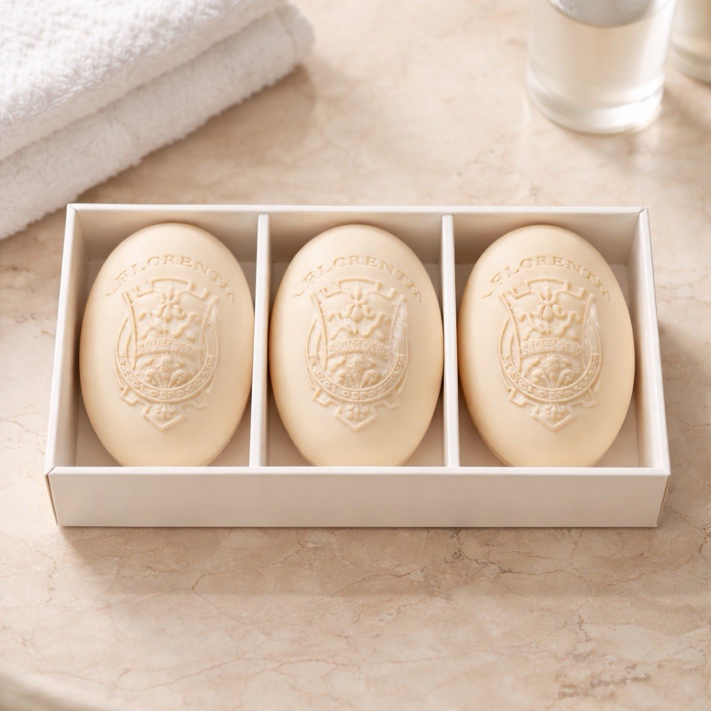 La Florentina Italian Vegetable Soap Florence Lemon Lavender 3 Bars Sapone