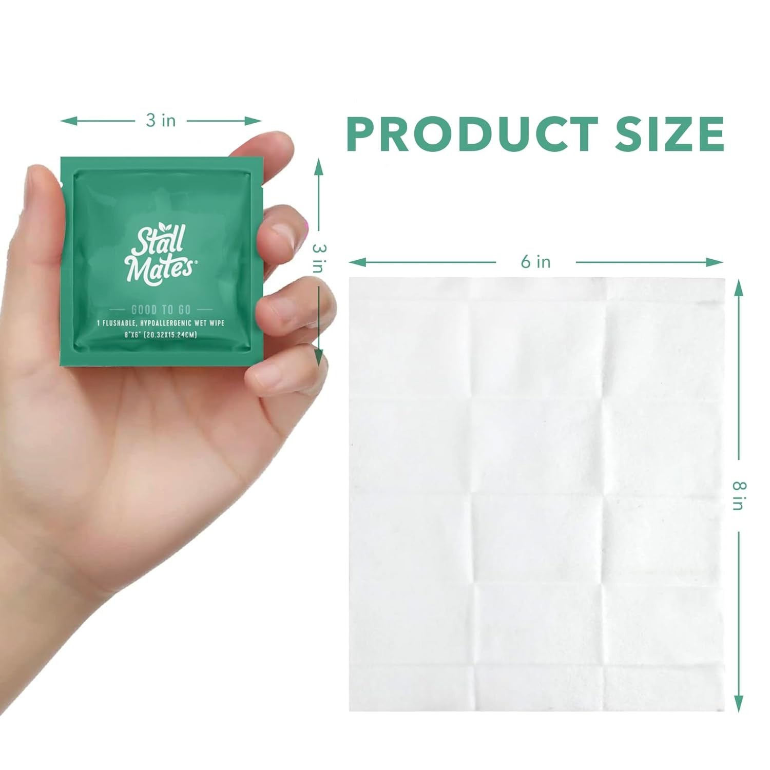 Flushable Wipes Unscented Sensitive Skin Aloe Vitamin-E 30 Pack Travel