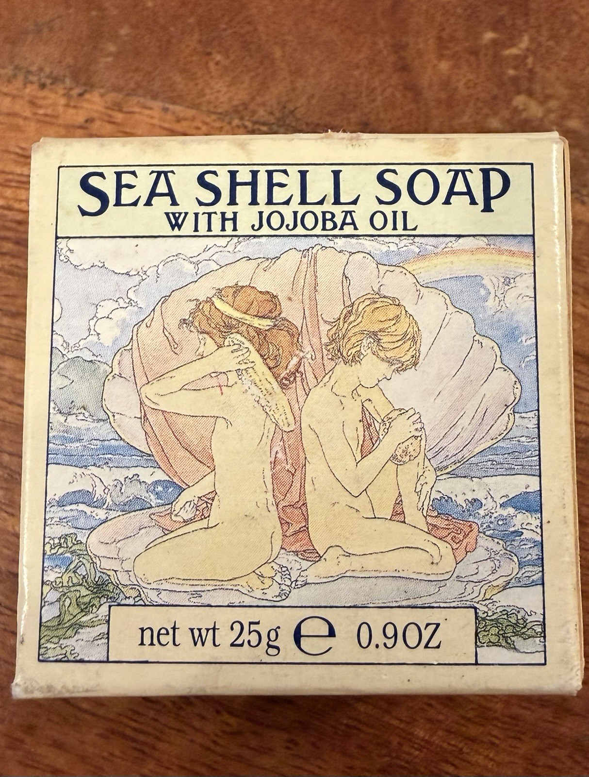 Vintage 1978 Crabtree & Evelyn Soap MINI Sea Shell Jojoba NIB Great Britain .9oz