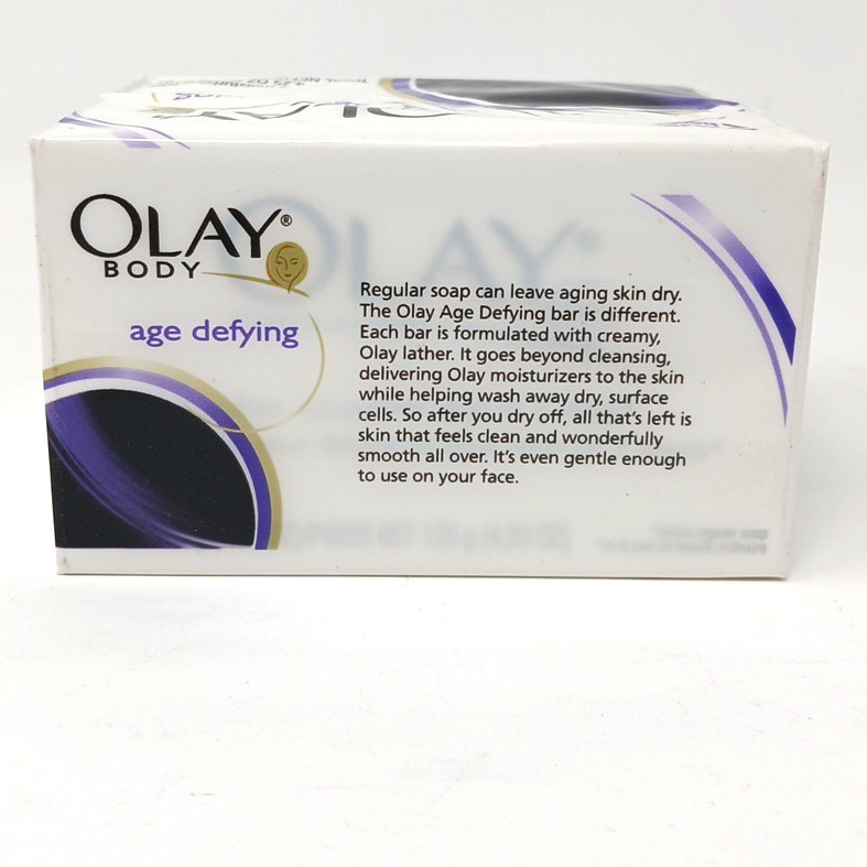 Olay Body Age Defying White Bar Soap 2 Bars Old Formula 4.25 Oz Each Bar