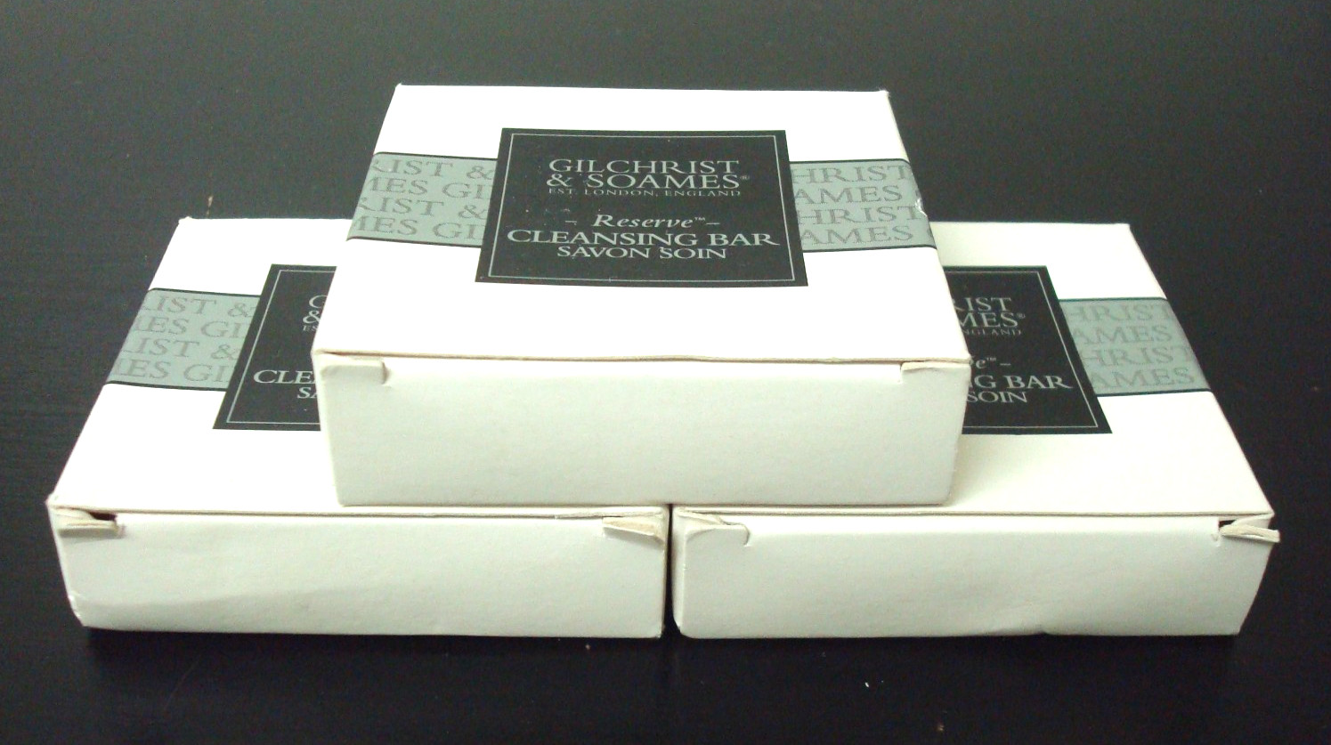3 Boxes Gilchrist & Soames Reserve Cleansing Bar Soap 1.5 oz Each