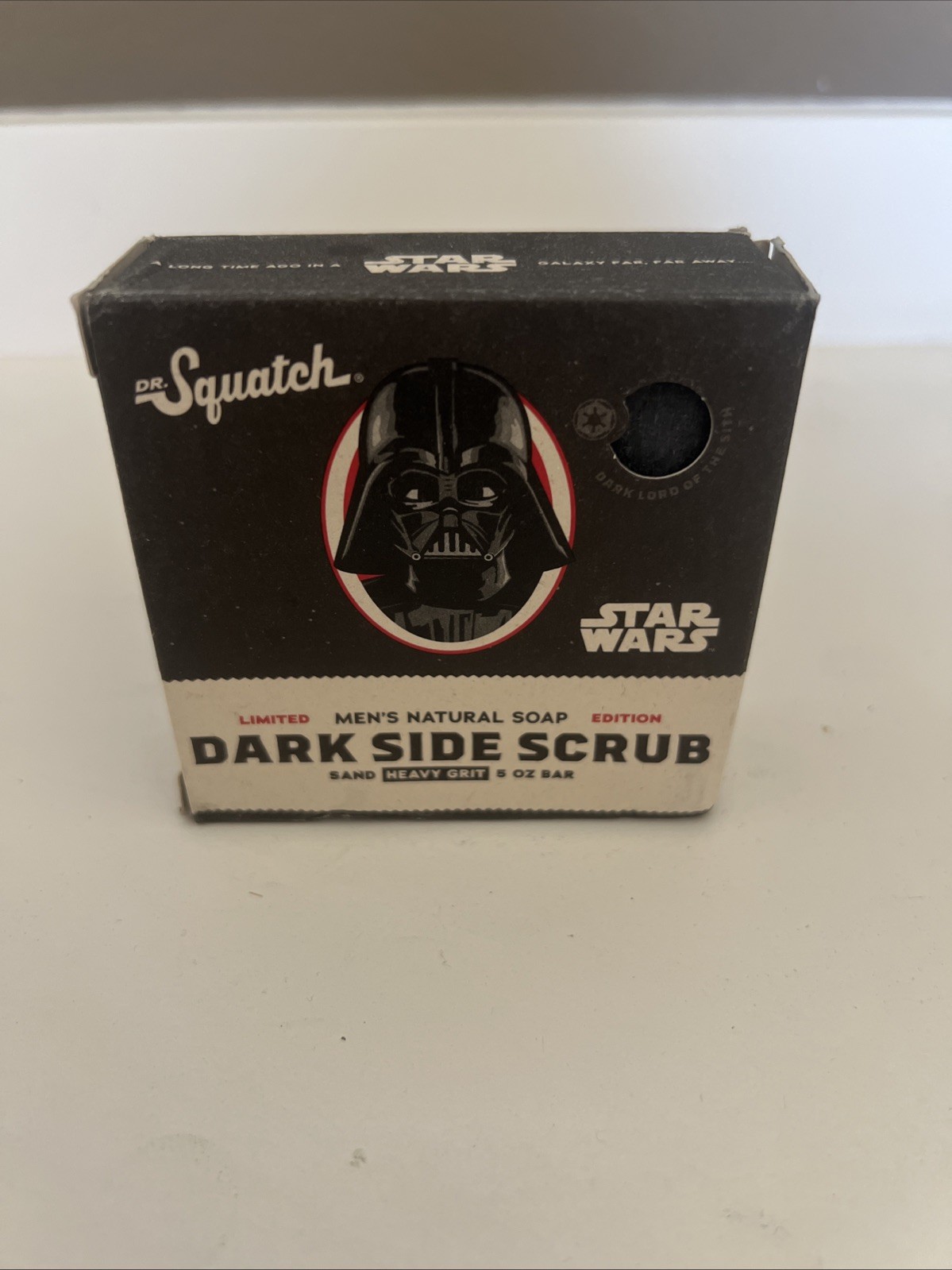 Dr. Squatch Dark Side Scrub Star Wars Darth Vader Soap Sandman Soap Bar 5oz