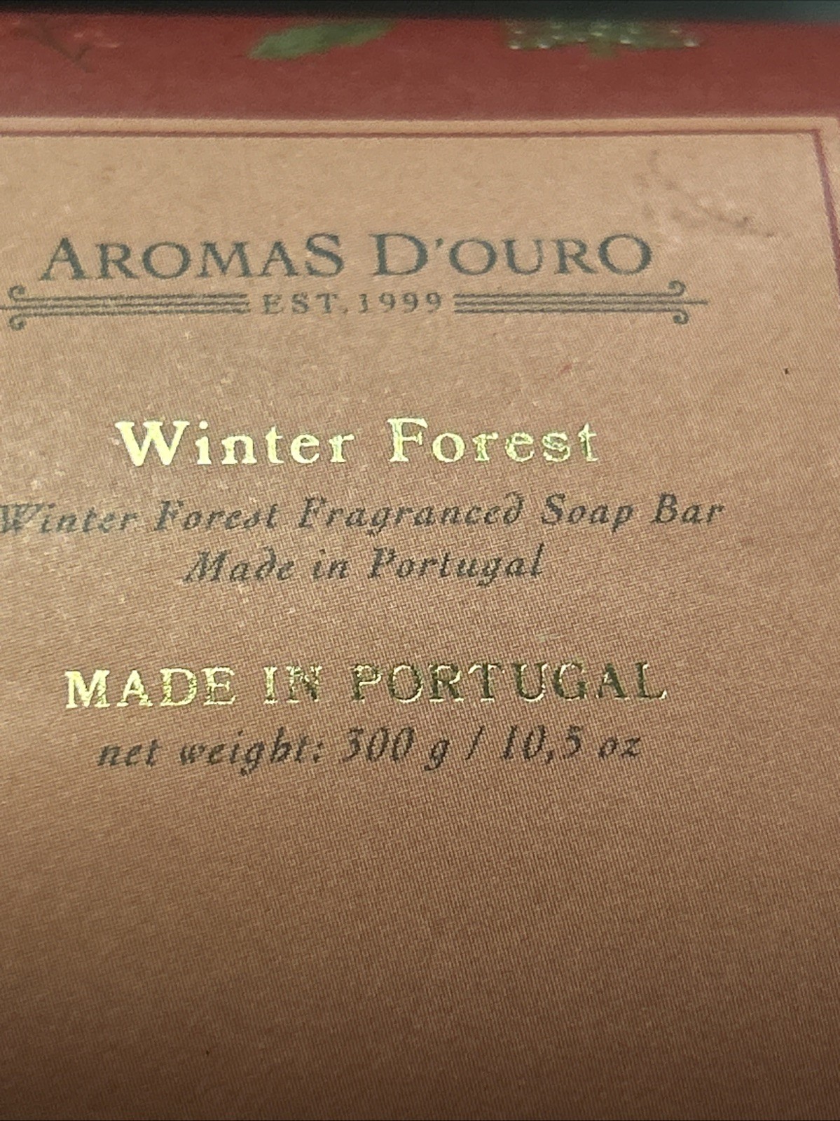 Set 2 Aromas d’Ouro Winter Forest aromatic soap bar 10.5 Oz Portugal See Photos