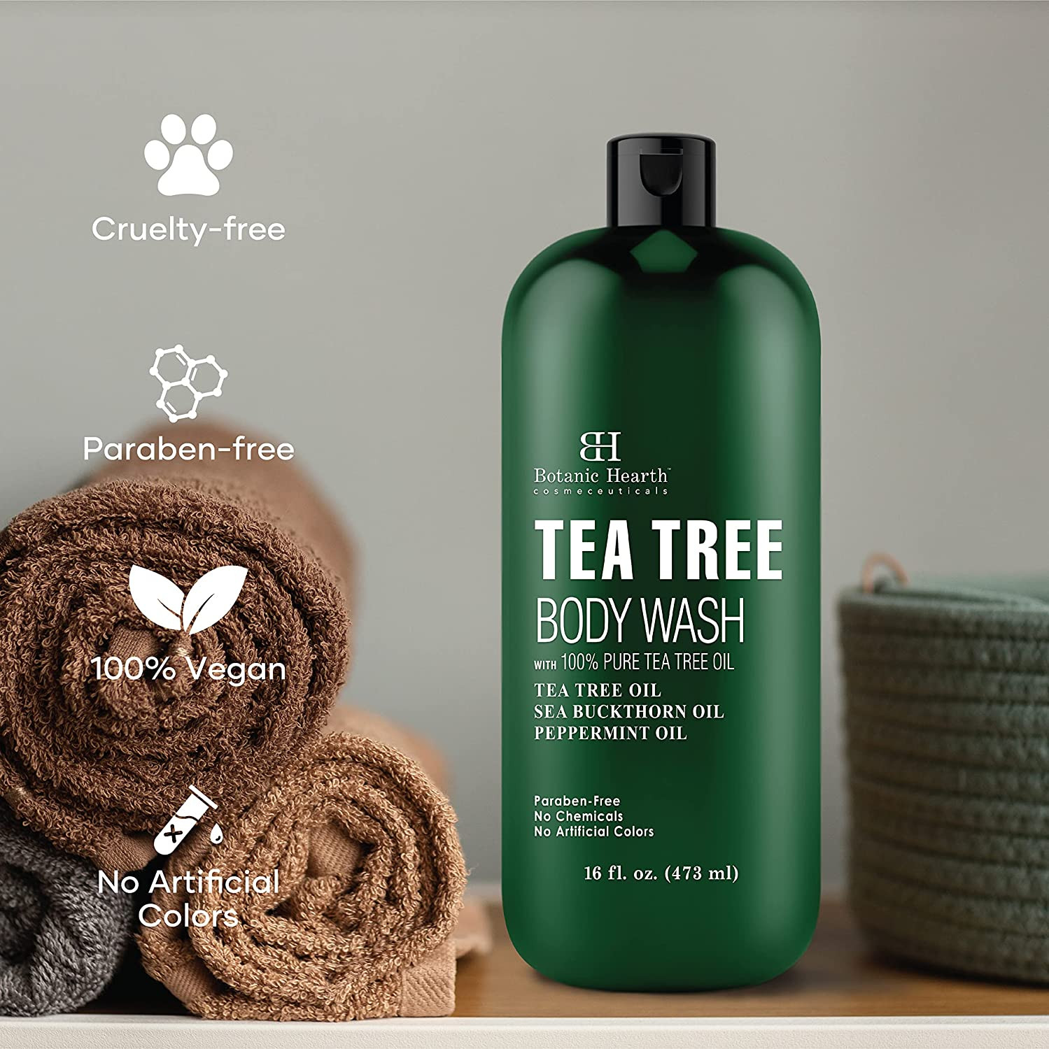 Body Wash,Ringworms,Acne,Eczema & Body Odor,Healthy Skin,Feet,NaturallyScented