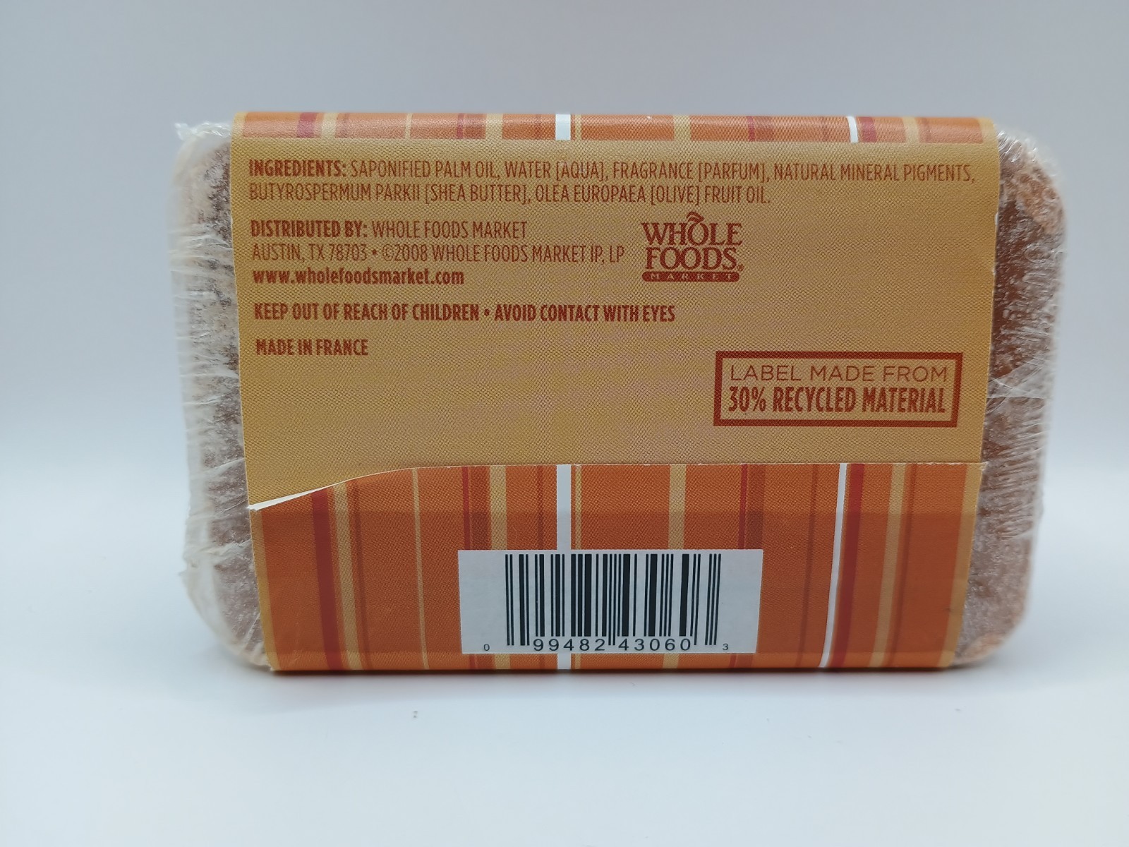 Vintage Whole Foods Triple Milled Sandalwood Bar Soap Discontinued