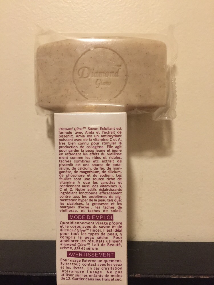 Diamond Glow Elegant Exfoliating Purifying Soap . FAST SHIPPING