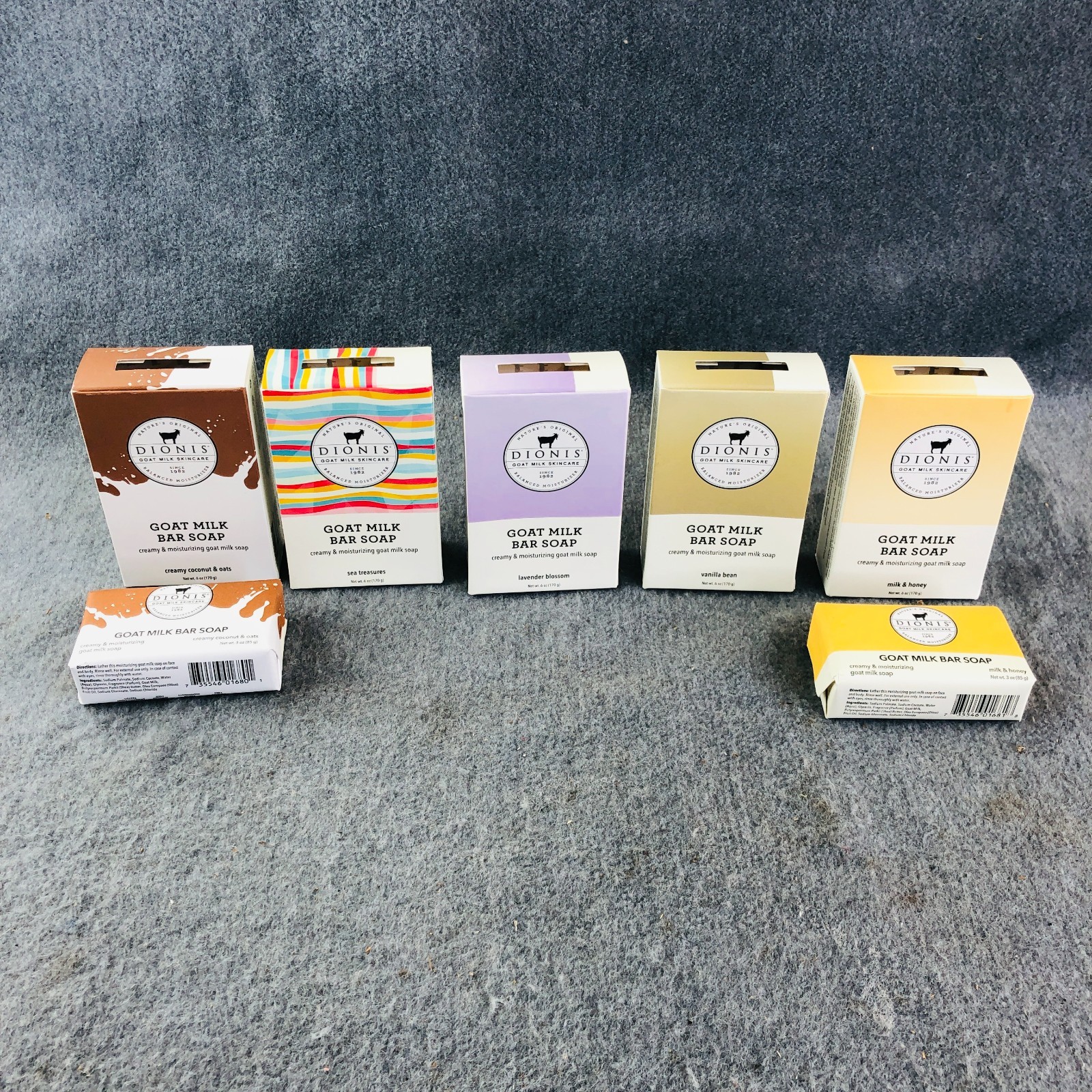 (7) Dionis Goat Milk Skincare Bar Soap Creamy & Moisturizing Various Scents NEW