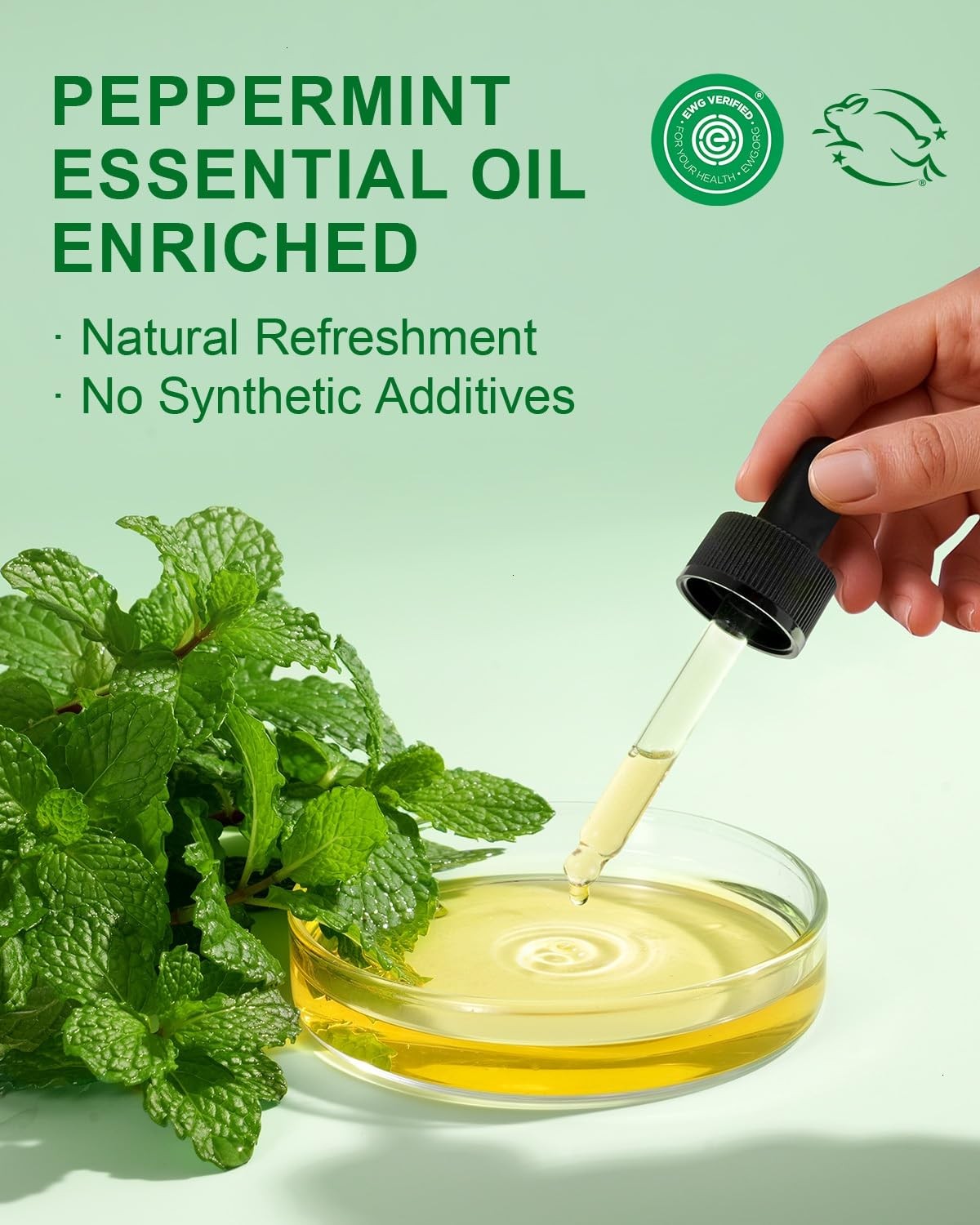 Yoken EWG Verified Peppermint Castile Soap Liquid, 1 128 Fl Oz (Pack of 1)