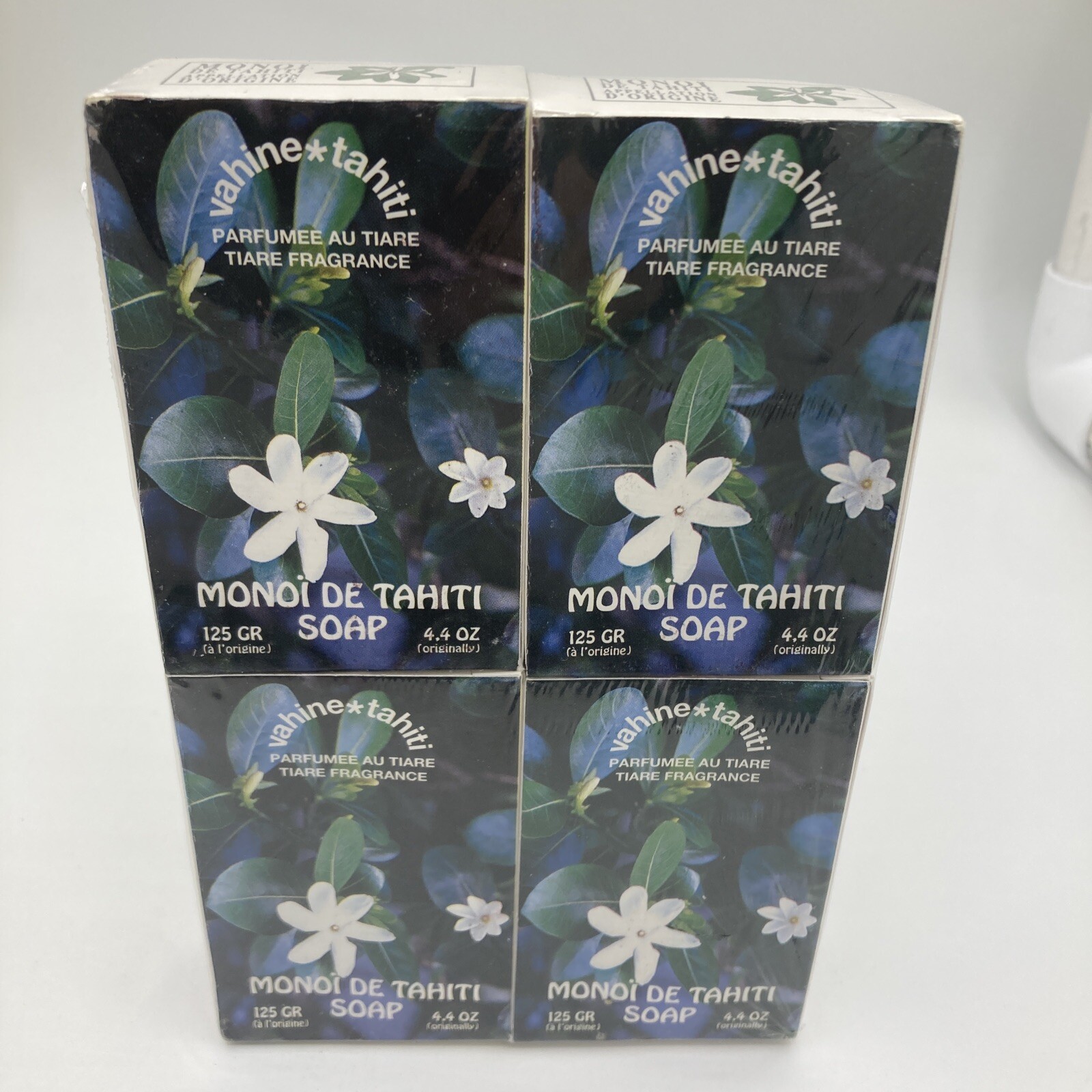 4 Bars Sealed Vintage 1980’s Vahine Tahiti Tiare Fragrance Monoi De Tahiti Soap