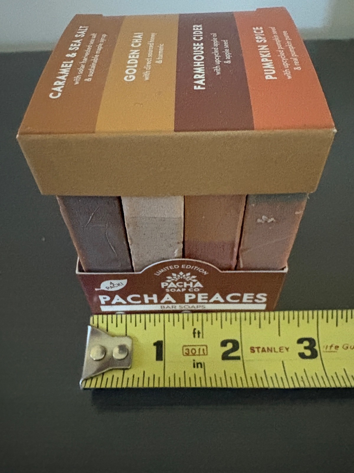 Pacha Soap Co Pacha Peaces Limited Edition Bar Soap Sampler 4-Pack, 8 oz