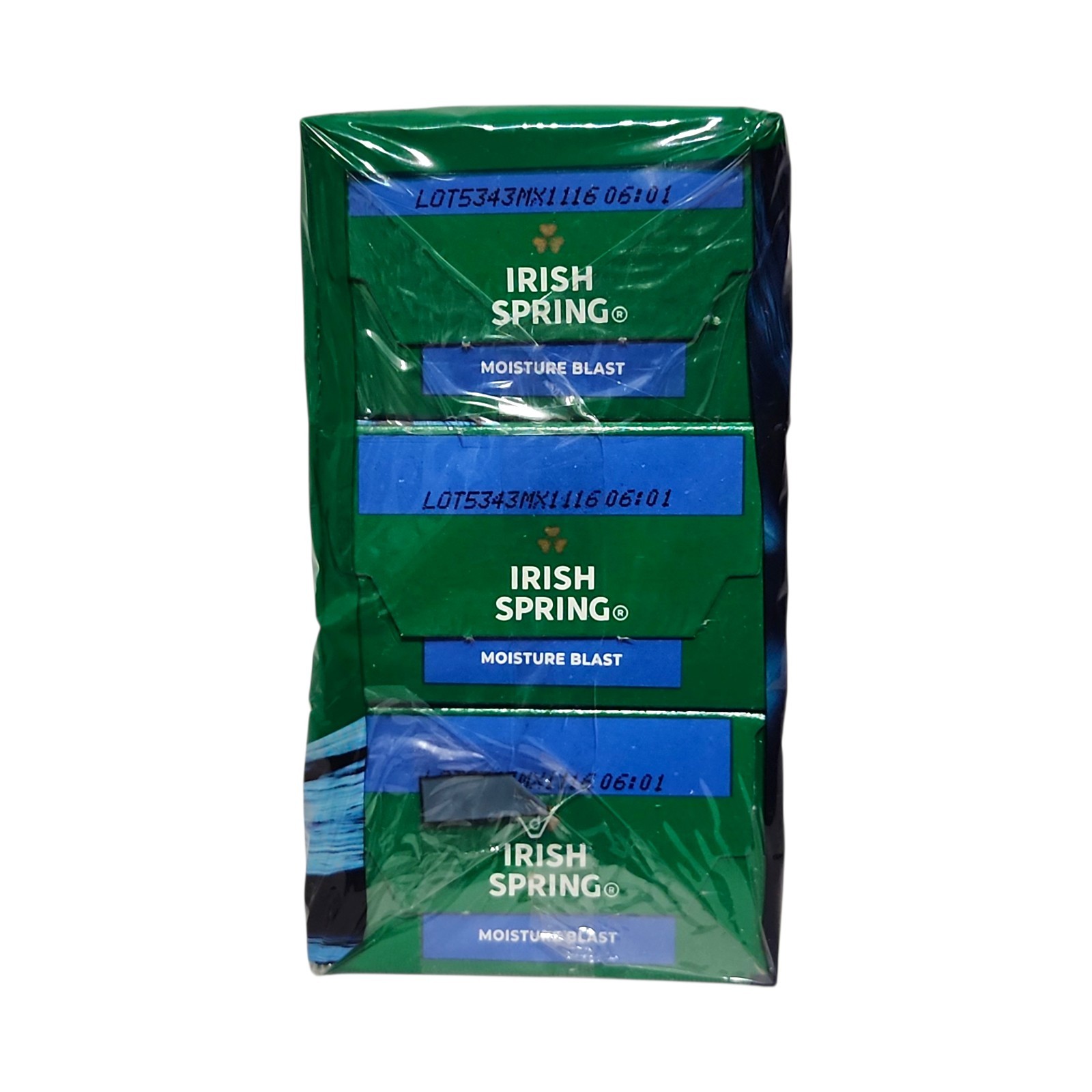 Irish Spring Moisture Blast Deodorant Bar Soap, 4 Packs each 6 – 24 Bars Total