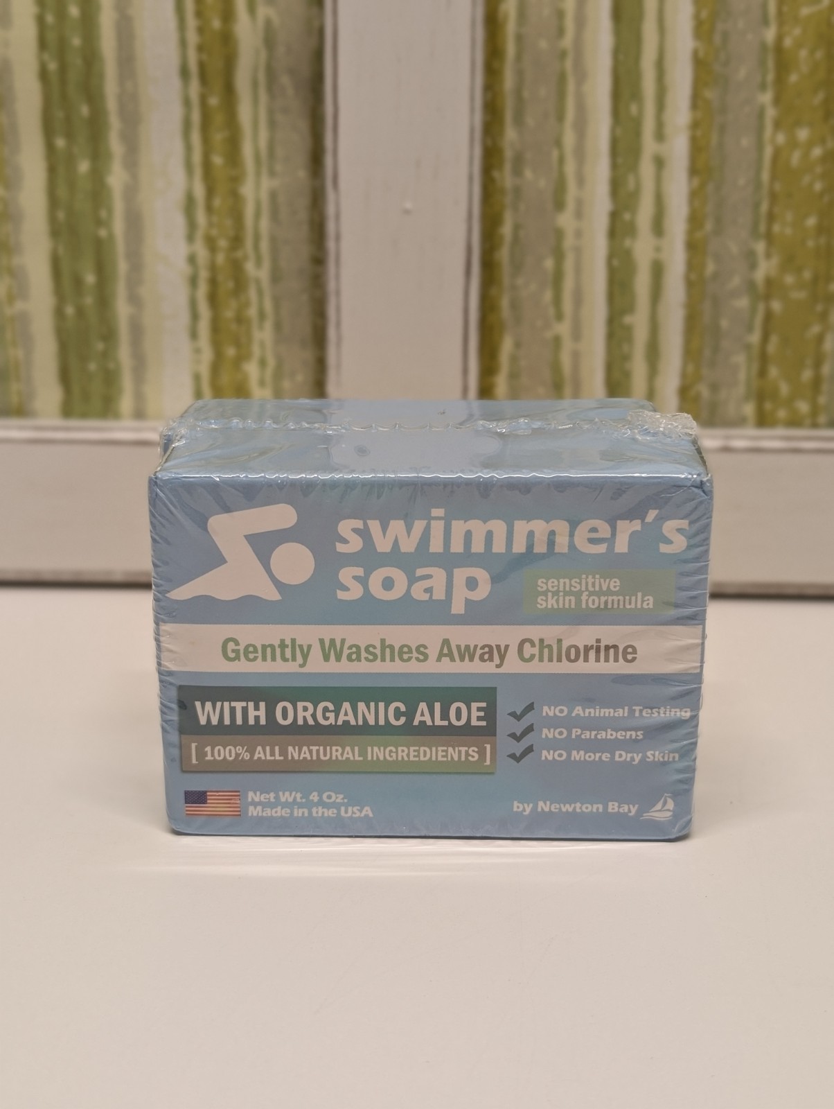 Newton Bay Swimmers Soap 2 pk All-Natural Aloe Body Face Wash Sensitive Skin USA