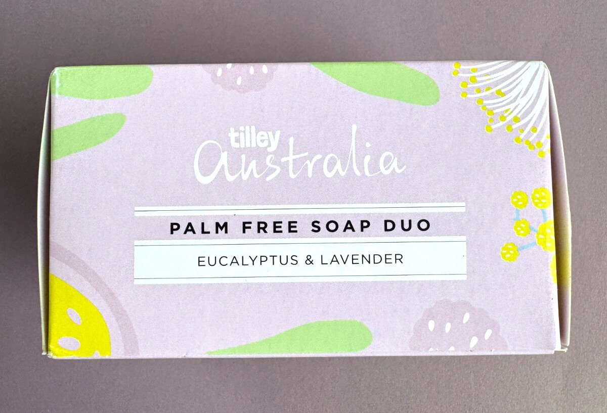 Tilley Australia Palm Free Eucalyptus & Lavender Bar Soap Duo 2 x 250 gm/8.8 oz