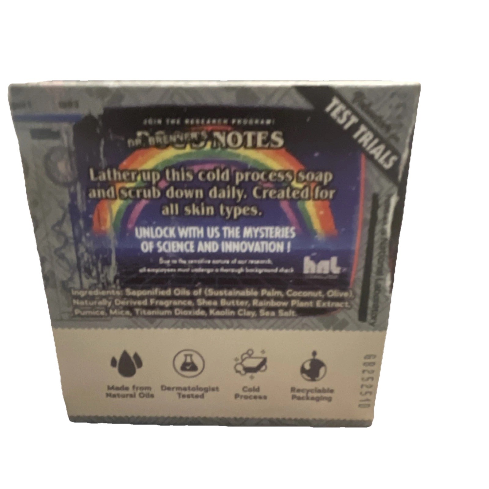 Dr. Squatch Stranger Things Men’s Natural Soap Rainbow Plant Extract 8 oz