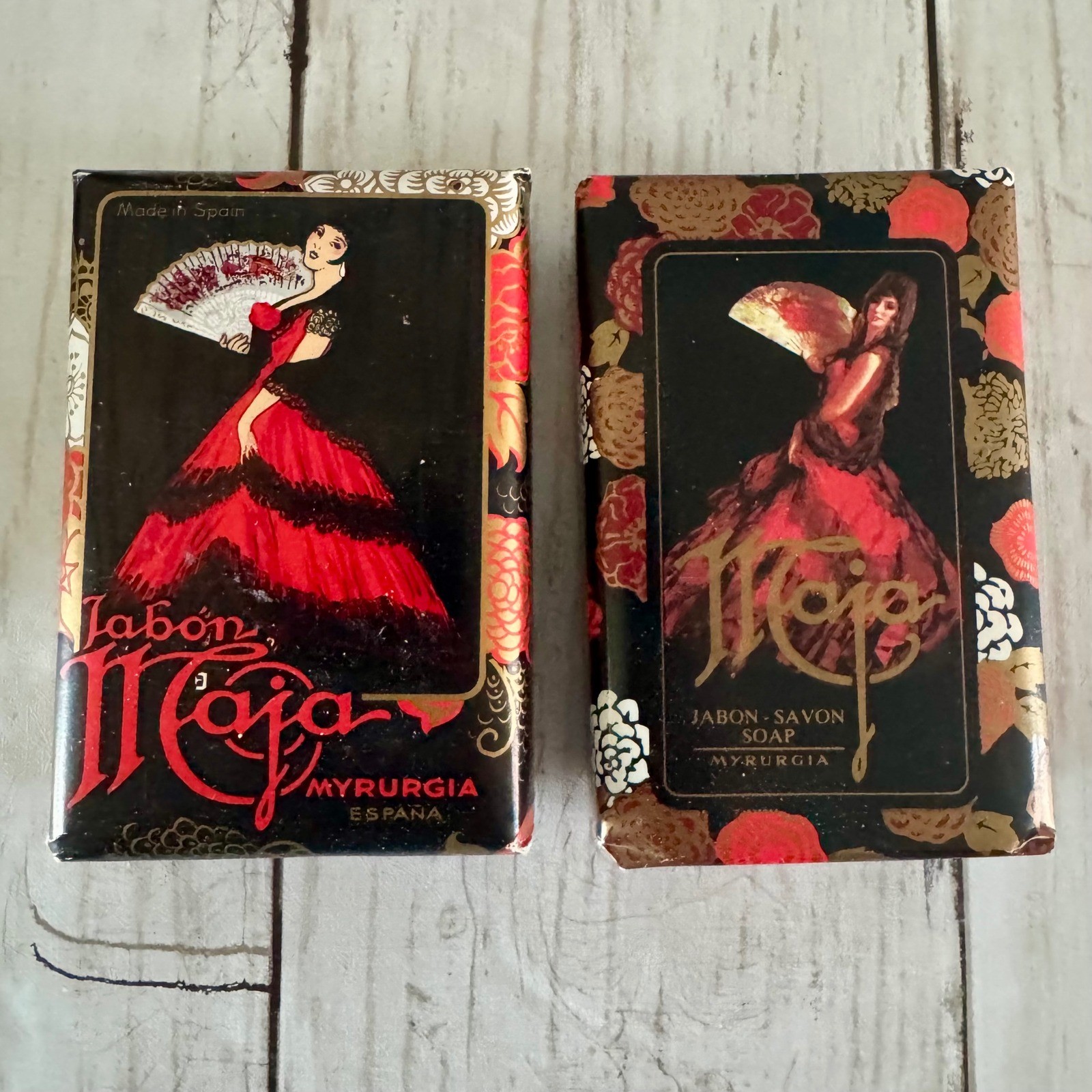 Maja Myrurgia Jabon Luxury Soap 6 Sealed Bar Gift Set Vintage Flamenco Box