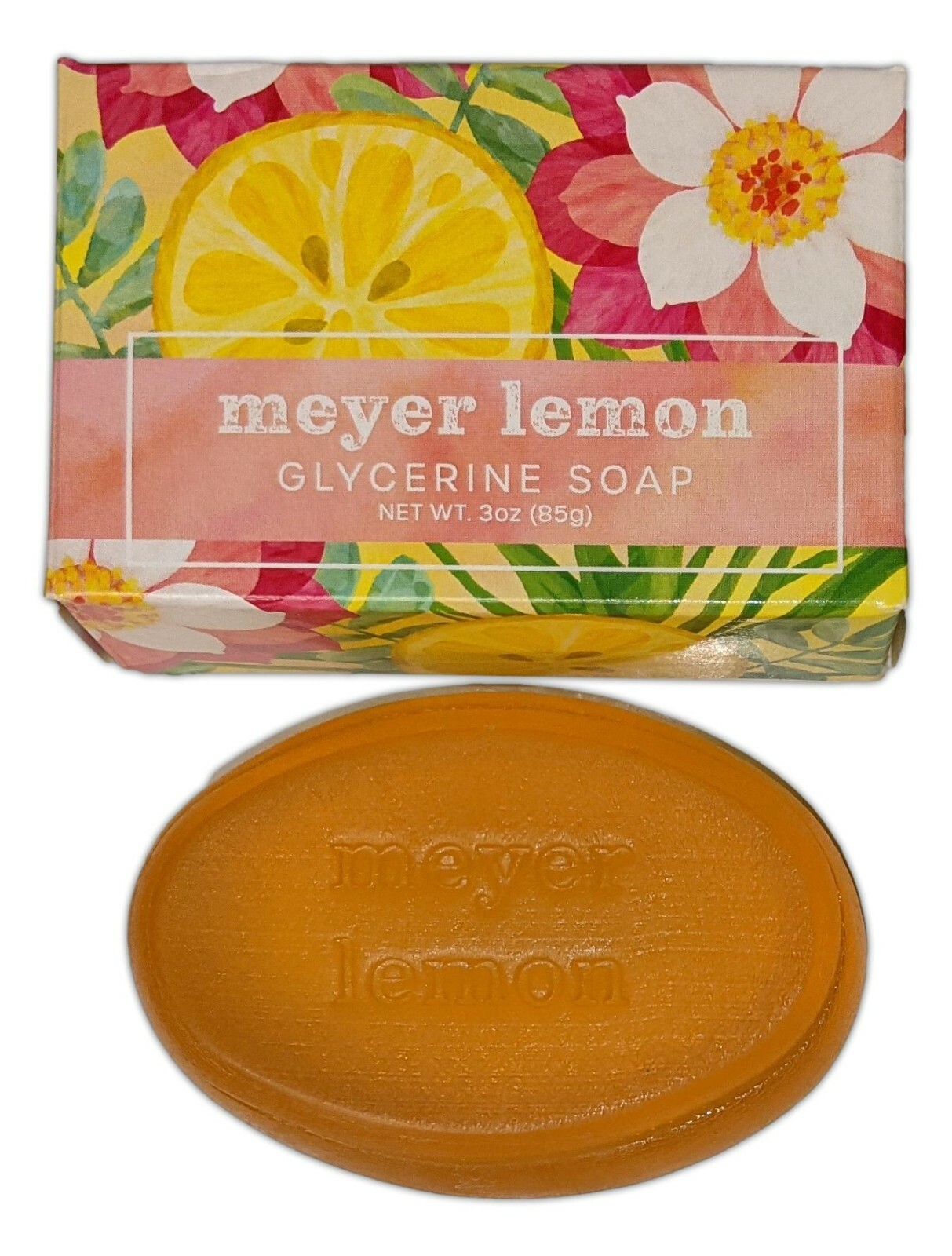 Set of 4 Greenwich Bay GLYCERINE SOAPS, 3 oz. Each, Lemon, Orange, Mango, Lime