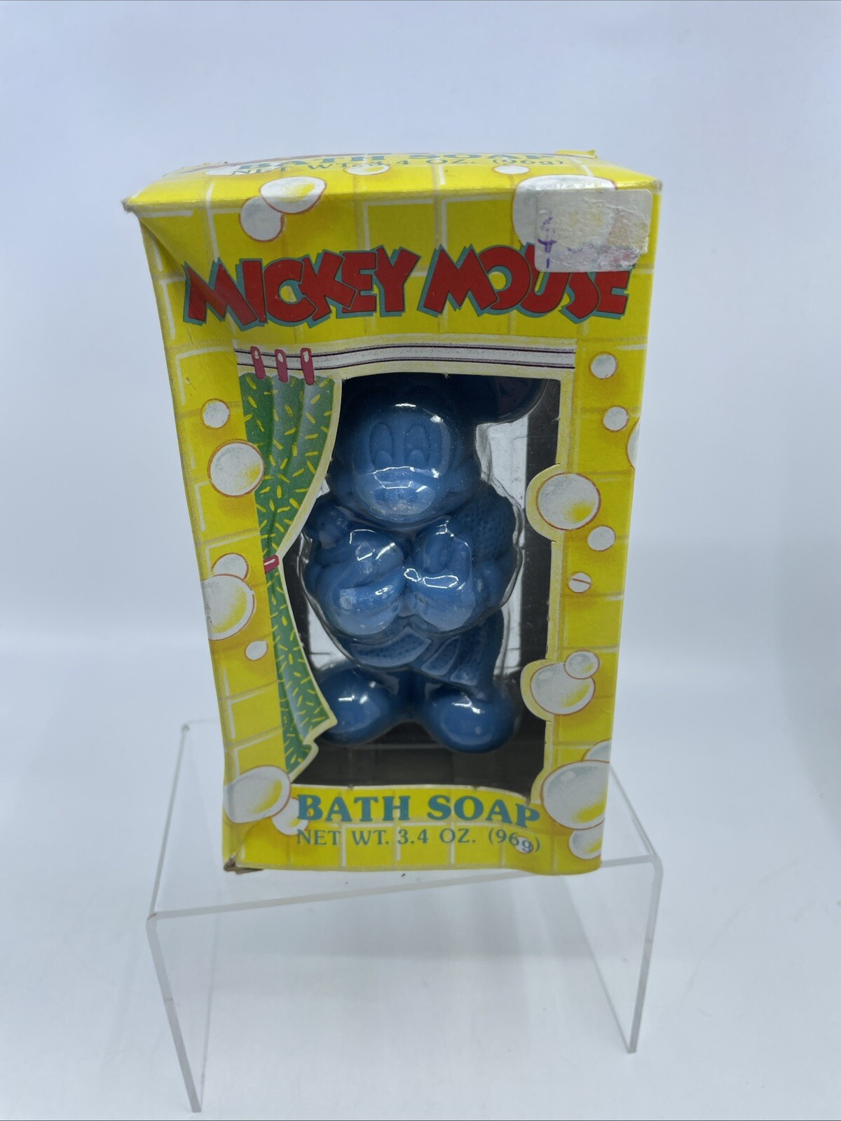 Vintage 1990 Walt Disney Company/Cosrich Inc. Mickey Mouse Bath Soap-3.4oz 1/2