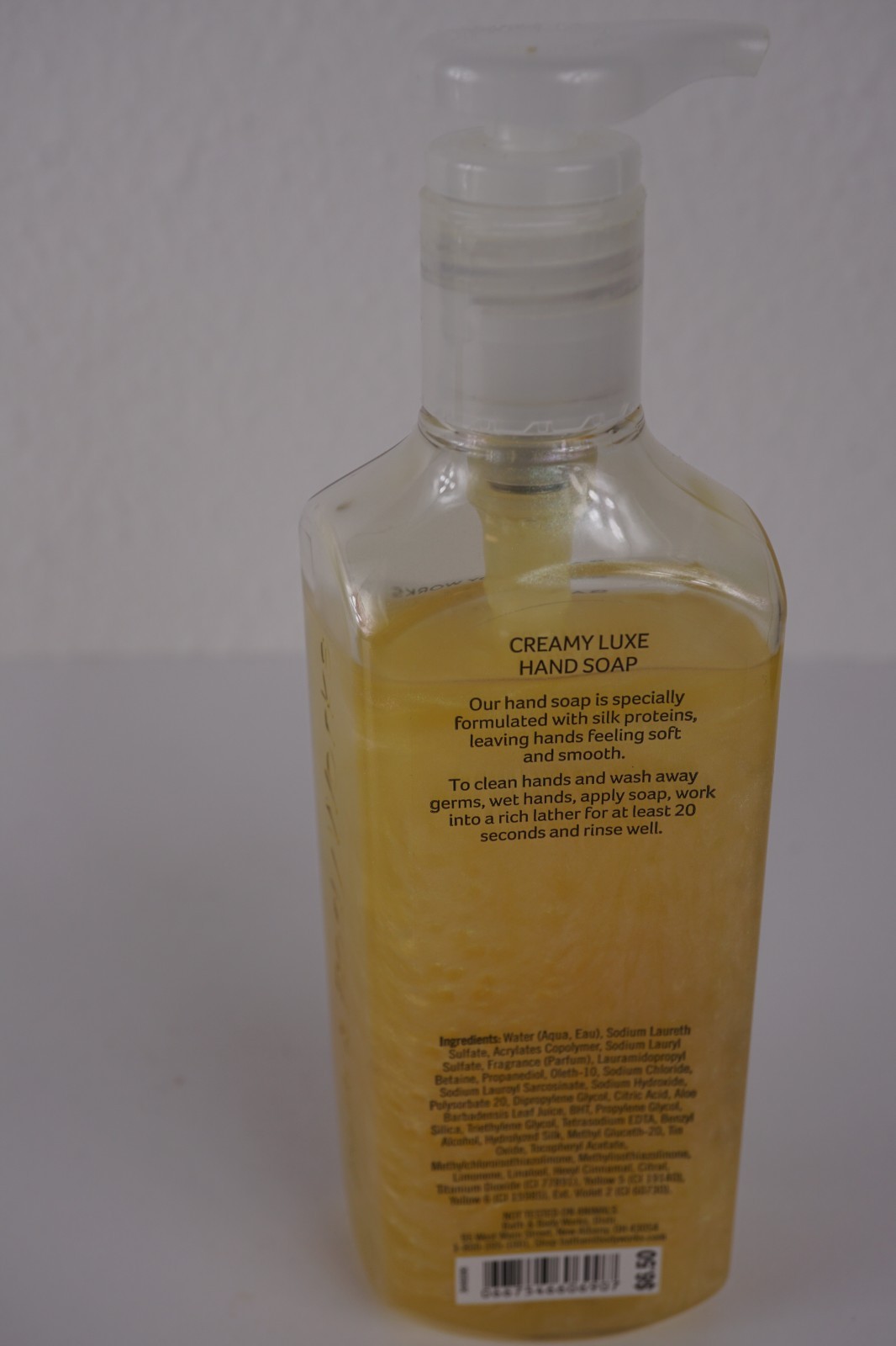 BATH & BODY WORKS SPARKLING CITRUS GLOVE CREAMY LUXE GEL HAND SOAP
