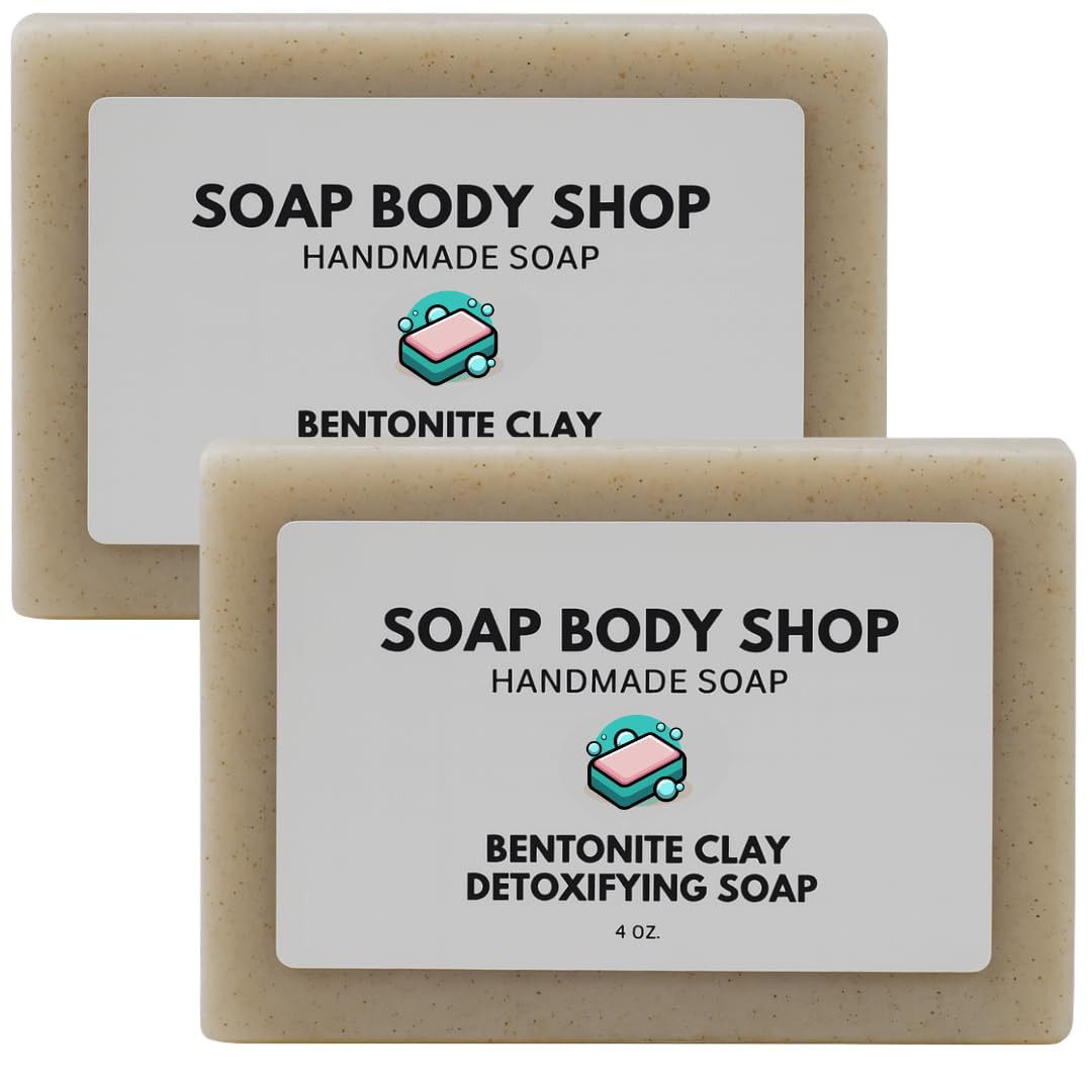 Bentonite Clay Detoxifying Soap, Soap Bar, Body Soap Bars Moisturizing, Bentoni