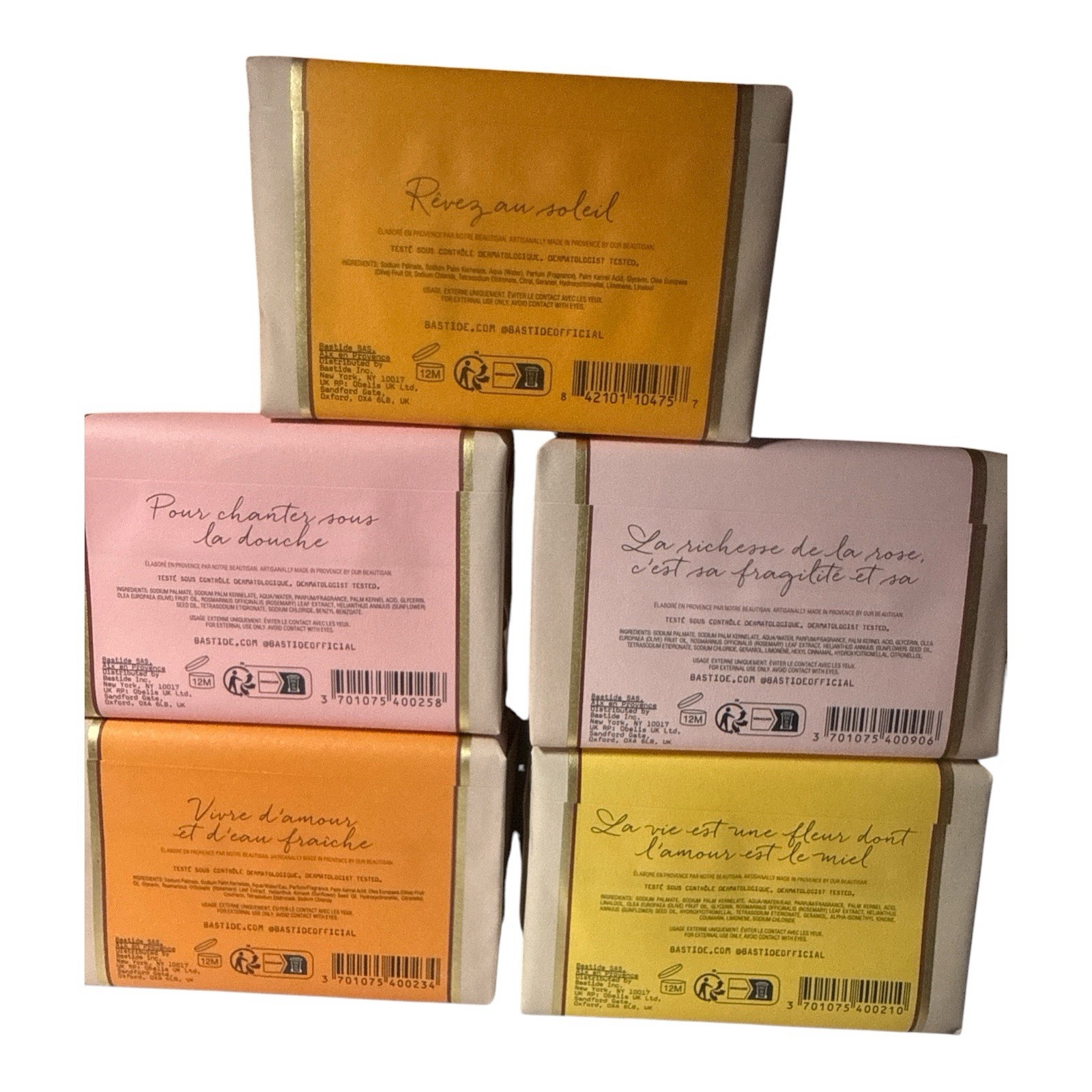BASTIDE Savon De Provence (ARTISANAL PROVENCE SOAP), 7 OZ NIB YOU CHOSE SCENT