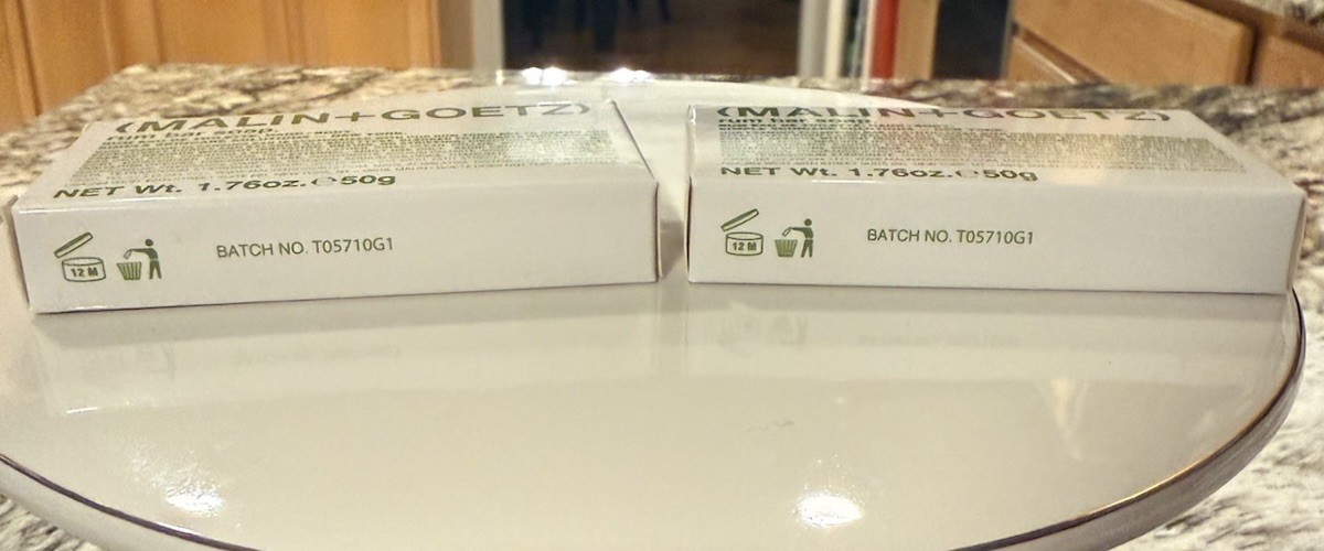 2-PACK Malin + Goetz Rum Bar Soap 1.76 Oz/50g TRAVEL SIZE NEW IN BOX