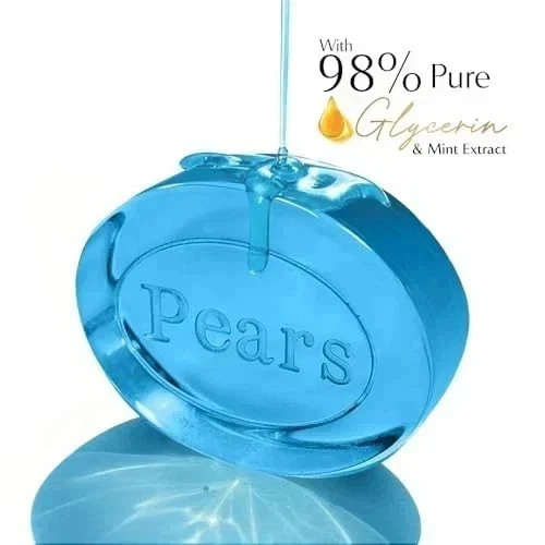 Pears Glycerin Soap 125g x6 Mint Fresh Gentle Bath Bar Soap Free Clean