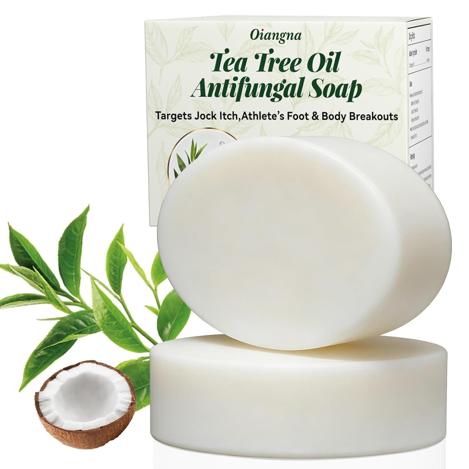 Antifungal Soap, Tea Tree Antifungal Soap Bar for Back Acne, Athlete’s Foot, …