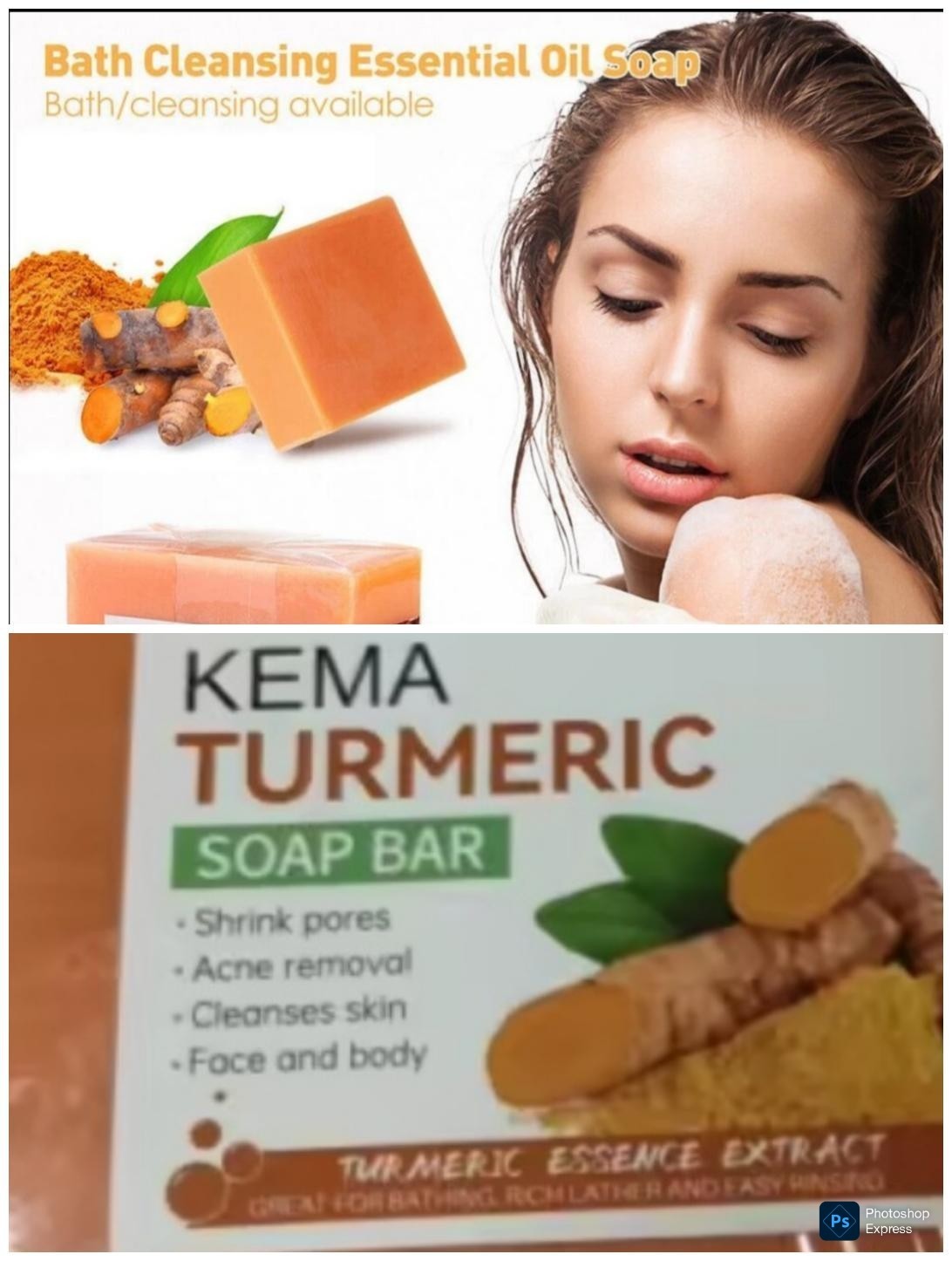 Tumeric Soap Skin Whitening Dark Spots lightening Acne Brightening Turmeric 100g