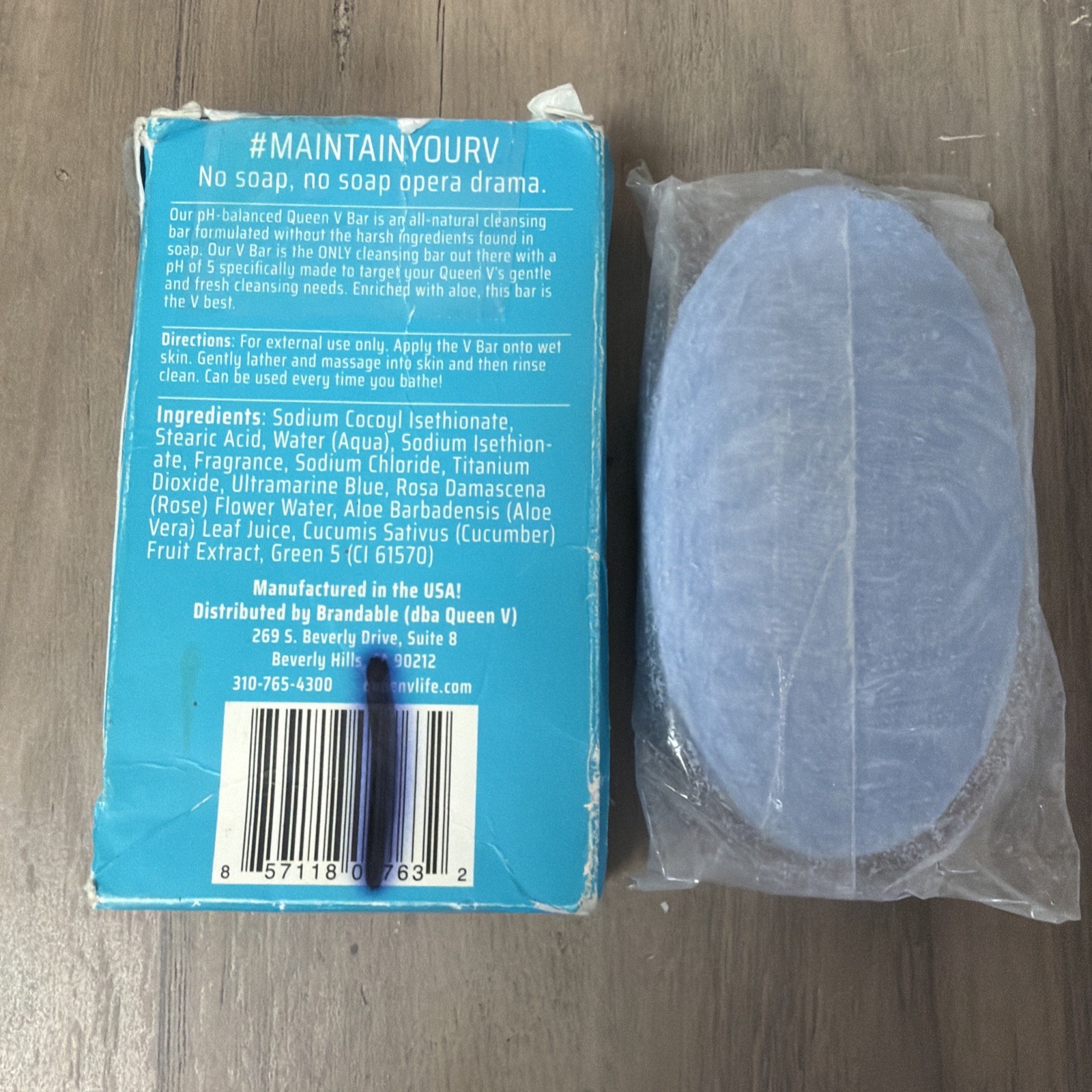 Queen V Cleansing Bar WILD BERRY Rosewater & Aloe 3.5oz PH Balanced Soap