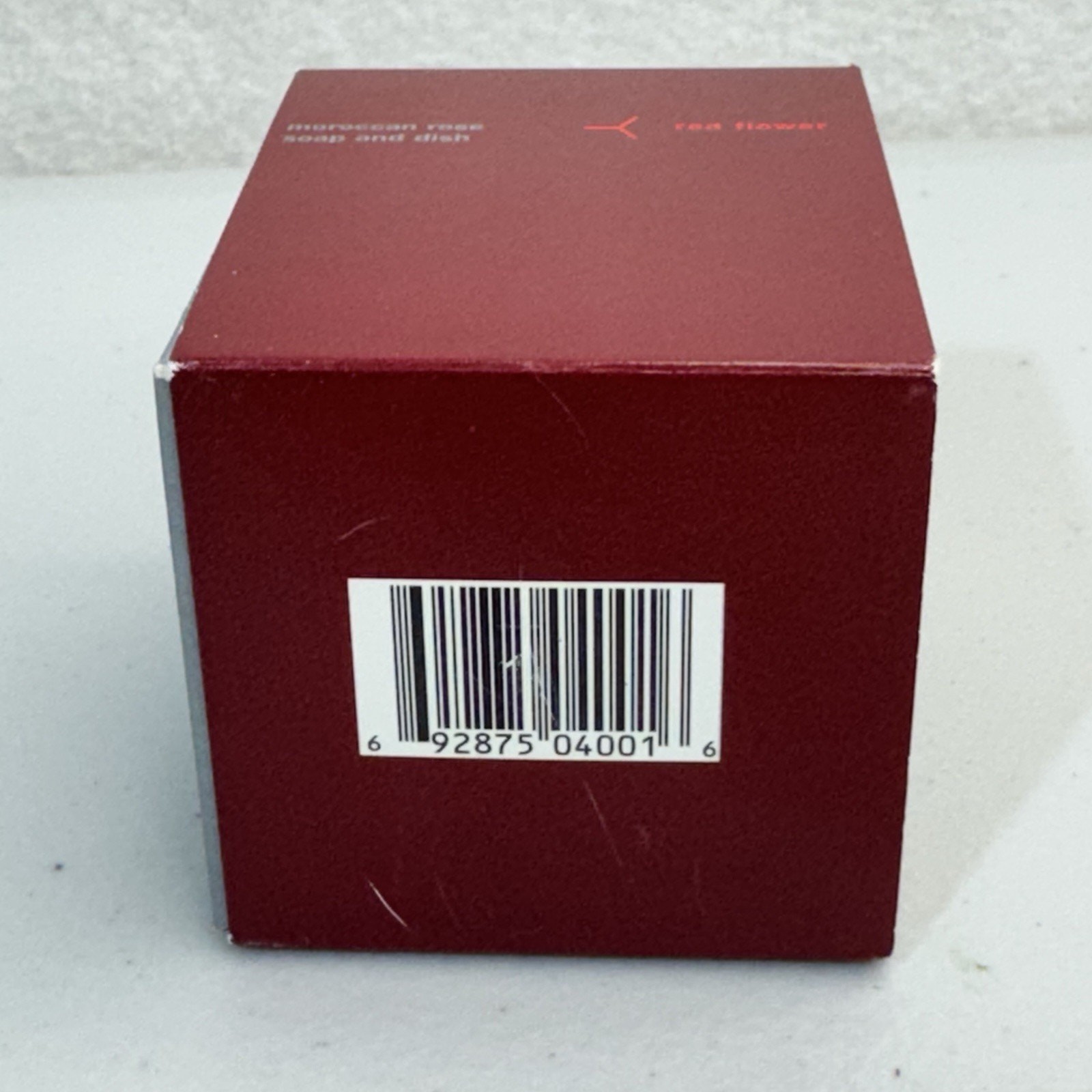 Red Flower Moroccan Rose Luxury Scented Soap Ball 3.5oz With Small Soap Dish