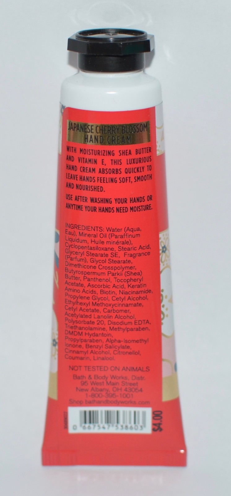 1 BATH & BODY WORKS JAPANESE CHERRY BLOSSOM HAND CREAM LOTION SHEA BUTTER TRAVEL