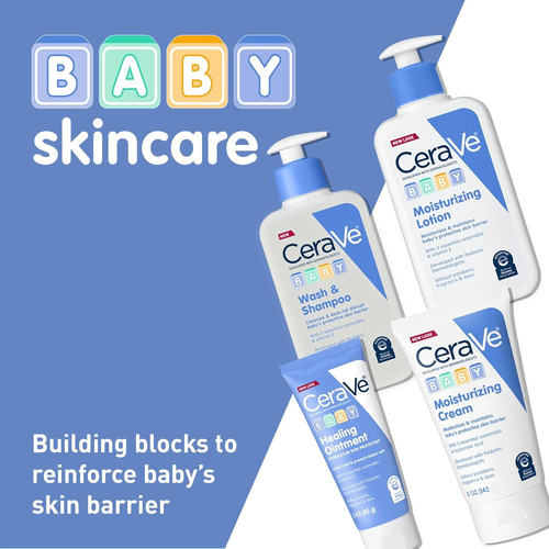 CeraVe Baby Cream, Gentle Moisturizing Cream with 8 Ounce (Pack of 1)