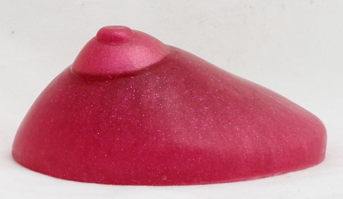 Bloomin’ Bazooka, tulip, honeysuckle, tulip berry & tangerine hot pink boob soap