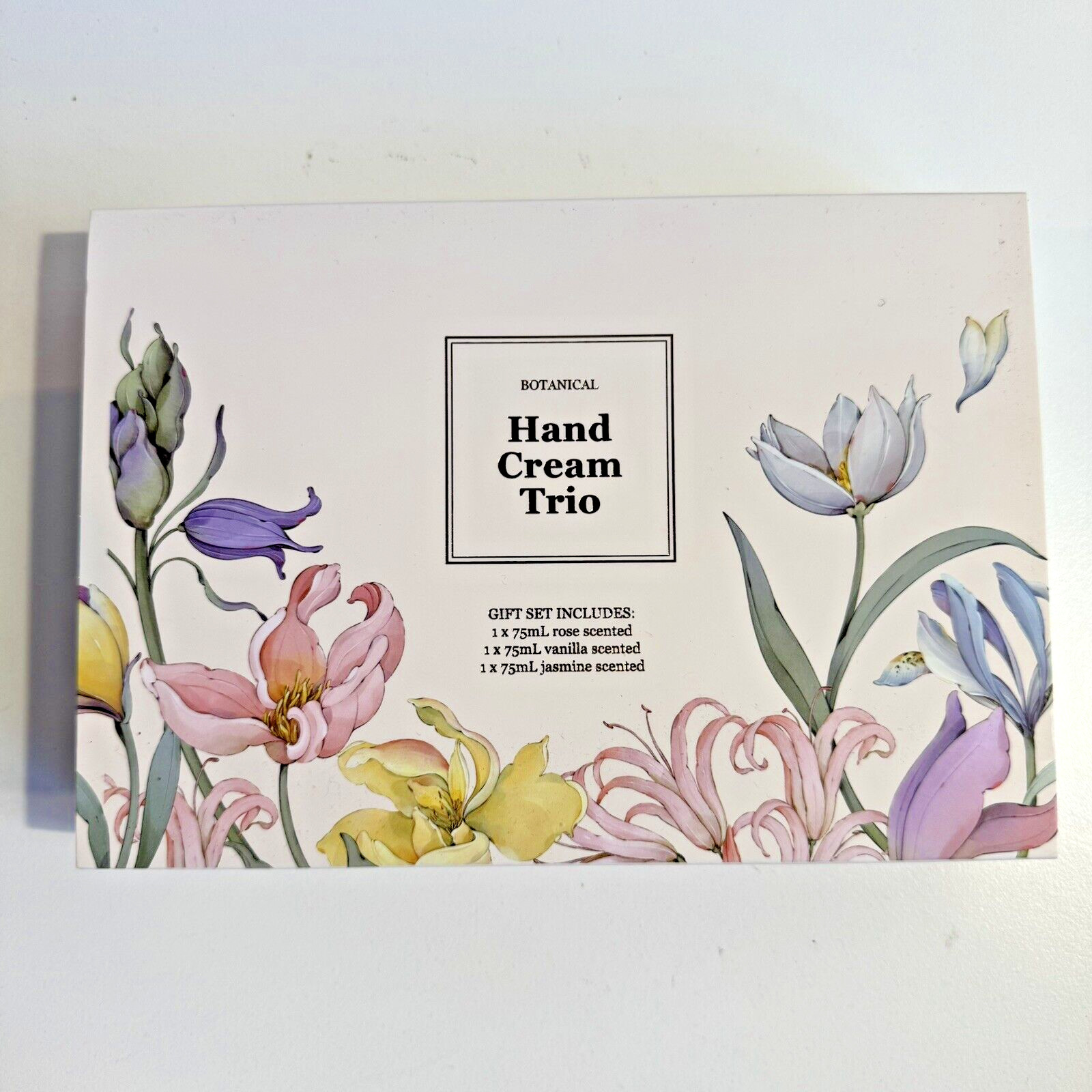 Mothers Day Pamper Gift Vanilla Bar Soap x2 Scrunchies Satin Eye Mask Hand Cream