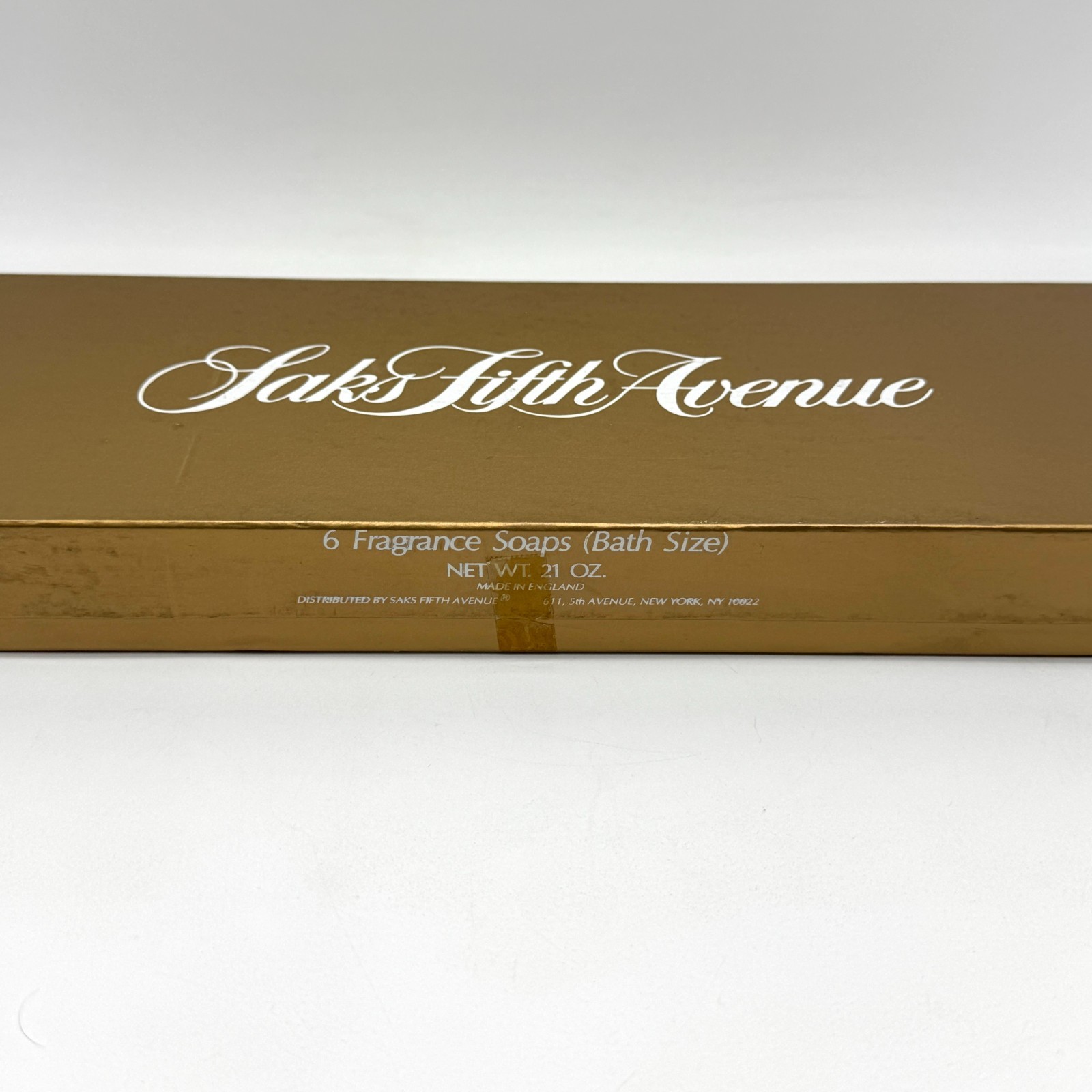 VTG Saks Fifth Avenue Fragrance 6 Soap Bars 21 oz New Old Stock Made England