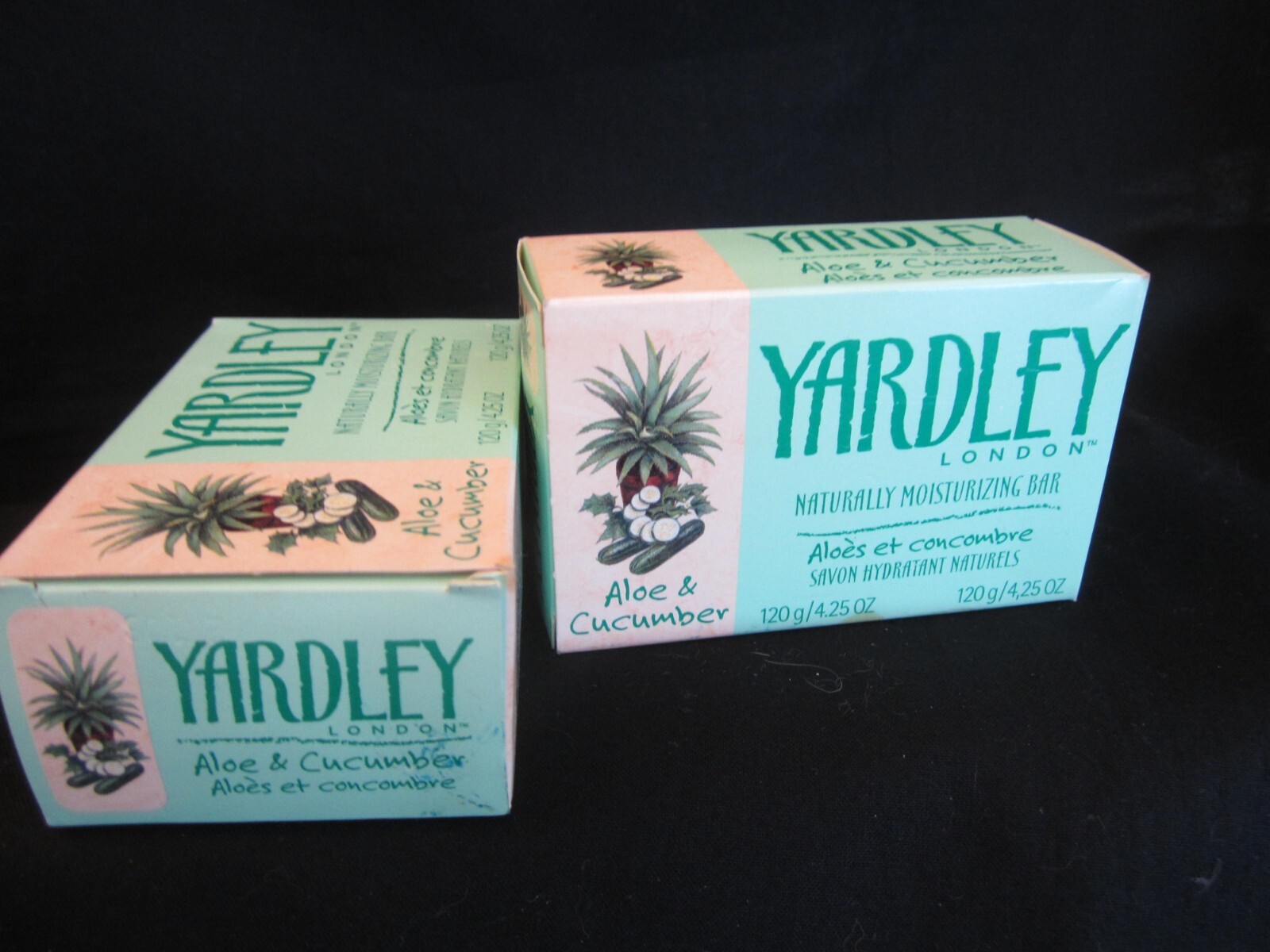Yardley London Aloe & Cucumber Moisturizing Bath Bar Soap 4.25 oz. TWO