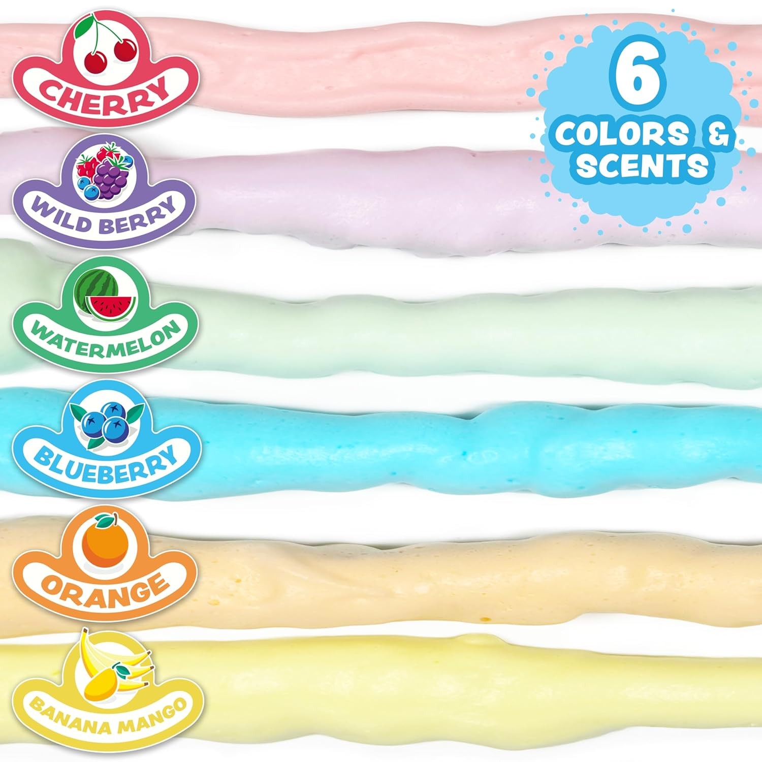 Foam Soap Bath Art Set, Fluffy Foam Soap, Soap Making Kit, Variety Soap Pack